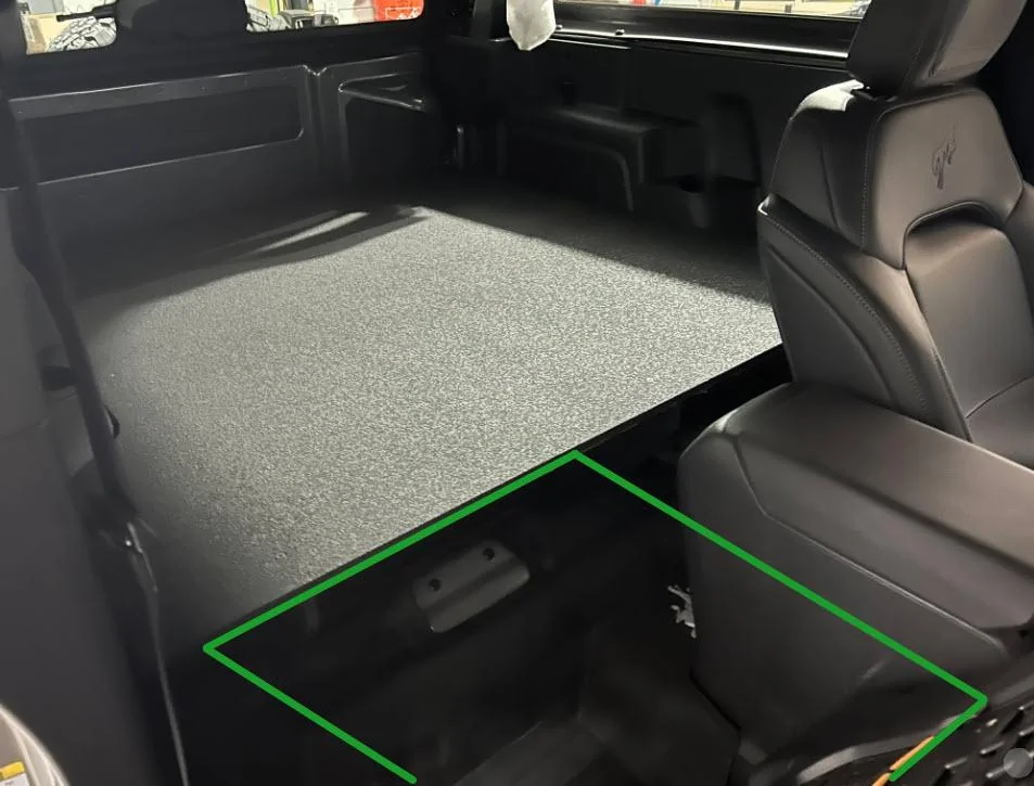 Ford Bronco Another (trigger warning) "Rear Seat Delete" / 2Dr Platform/Enclosure, but Elevated sleep panel