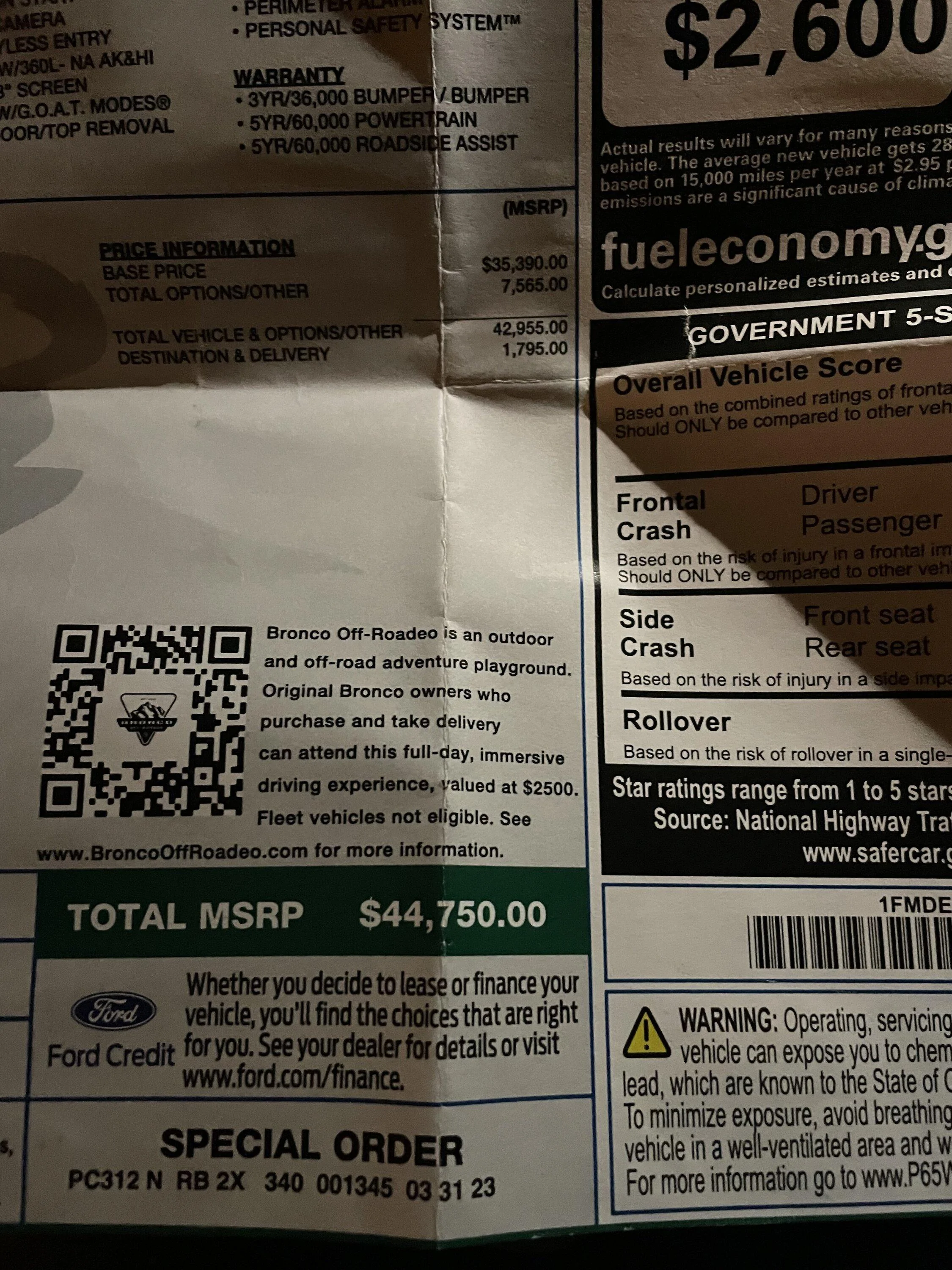 Ford Bronco 23B42 - long block replacement for 2.3 IMG_7125