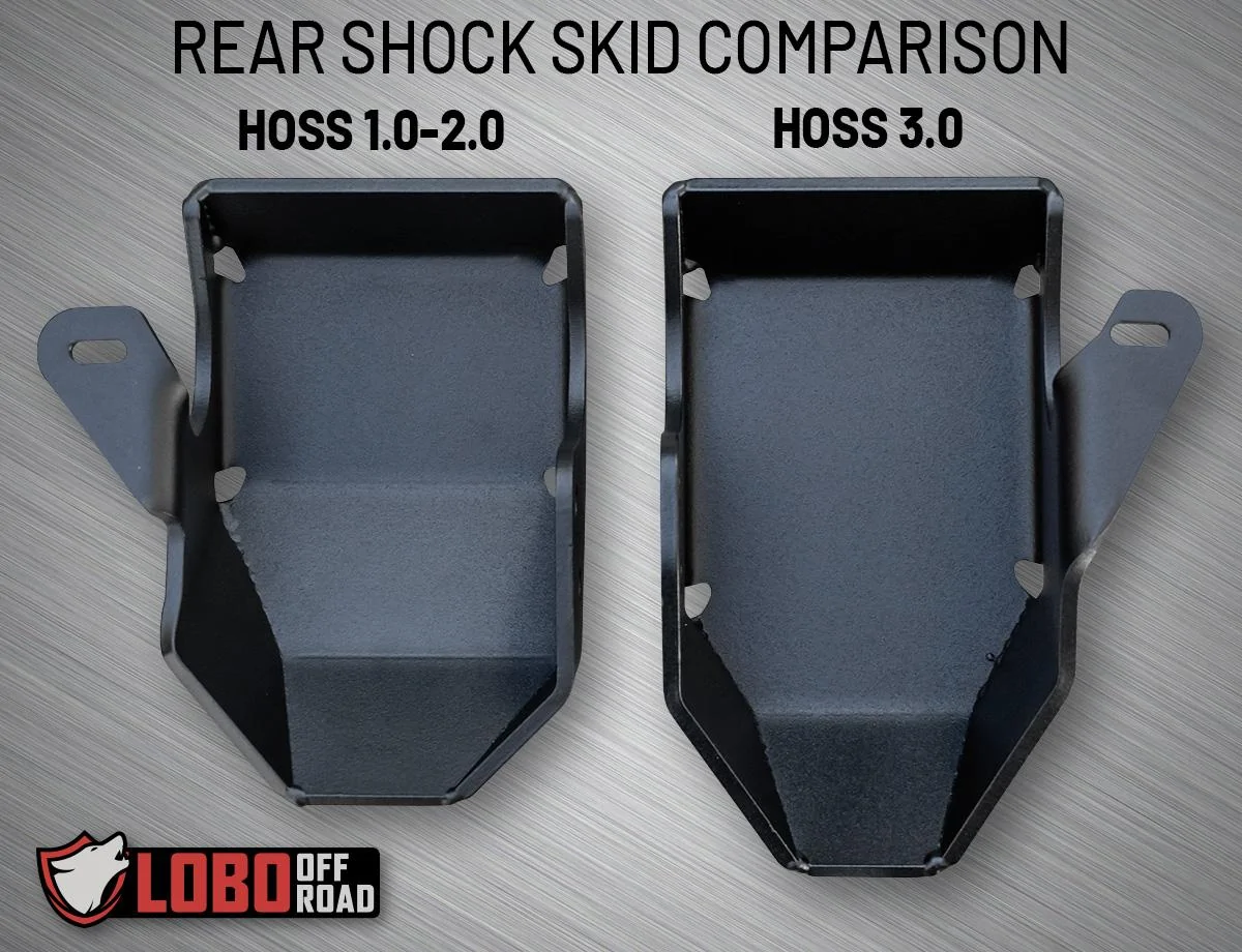 Ford Bronco Lobo Off-Road Rear Shock Skids for HOSS 1.0 & 2.0 F6-51-421B_Q-1200