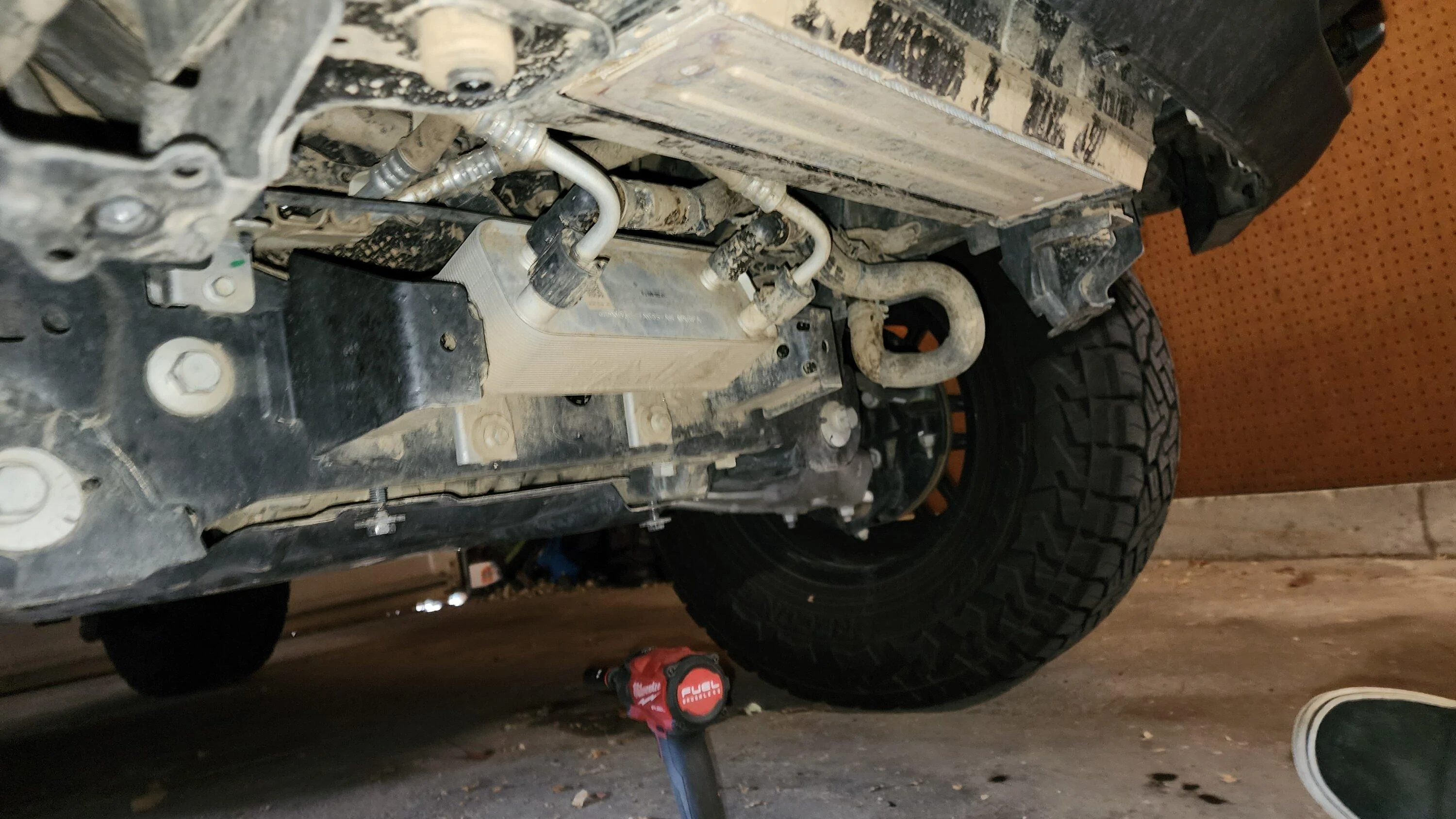 Ford Bronco Under Front Skid on 2.7 20231204_130936