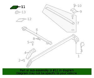 Ford Bronco Part Number Roof Accessory Cap 83dc104fa47665a750f7a5cf2be01b06
