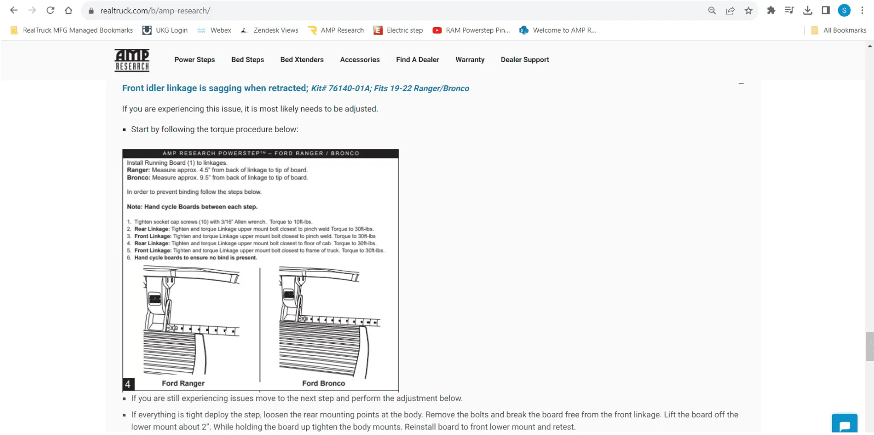 Ford Bronco DIY  AMP Research PowerStep installation tips. Screen Shot 2023-12-05 at 7.00.36 AM