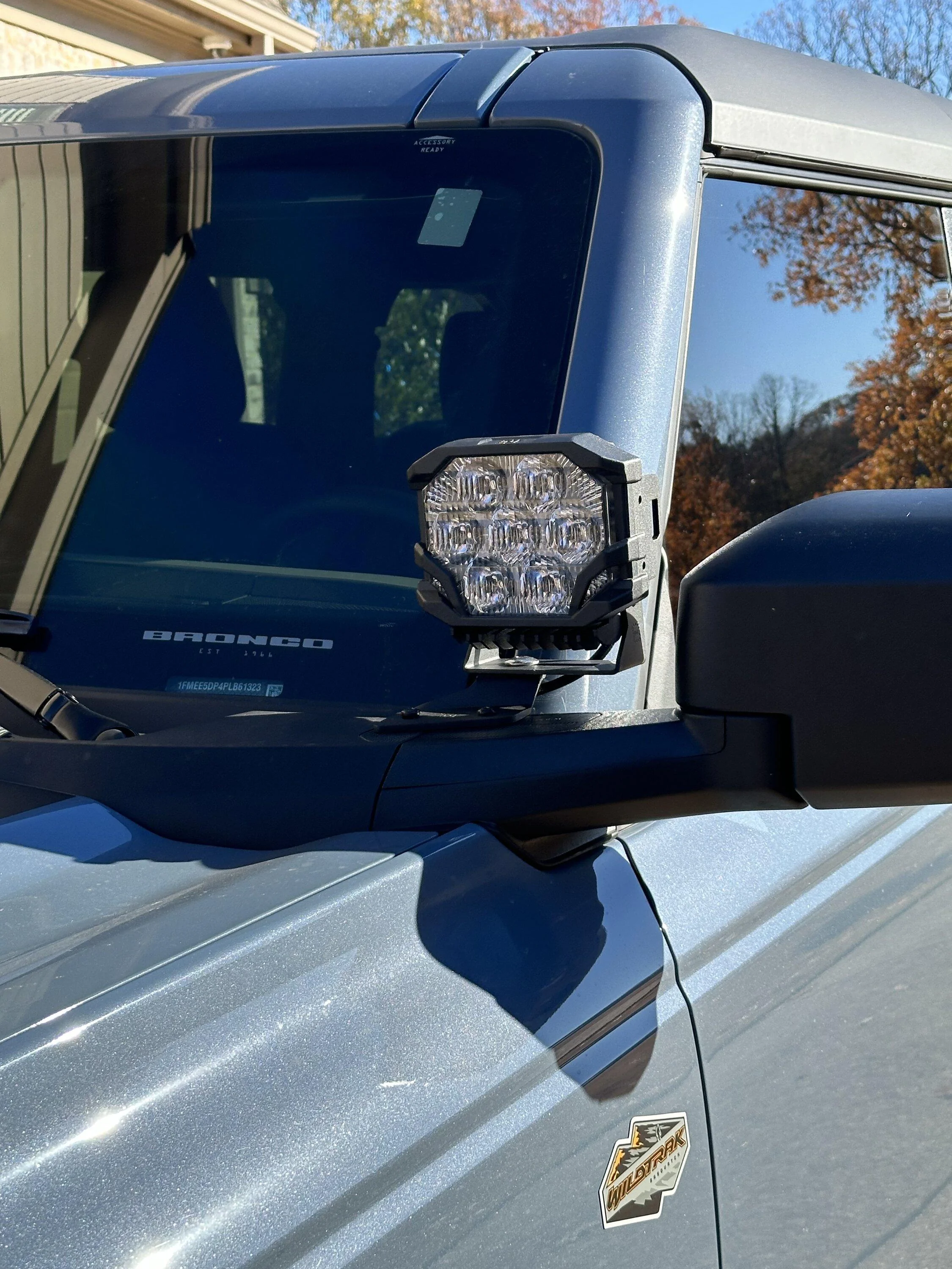 Ford Bronco Morimoto big banger pod lights. IMG_0717