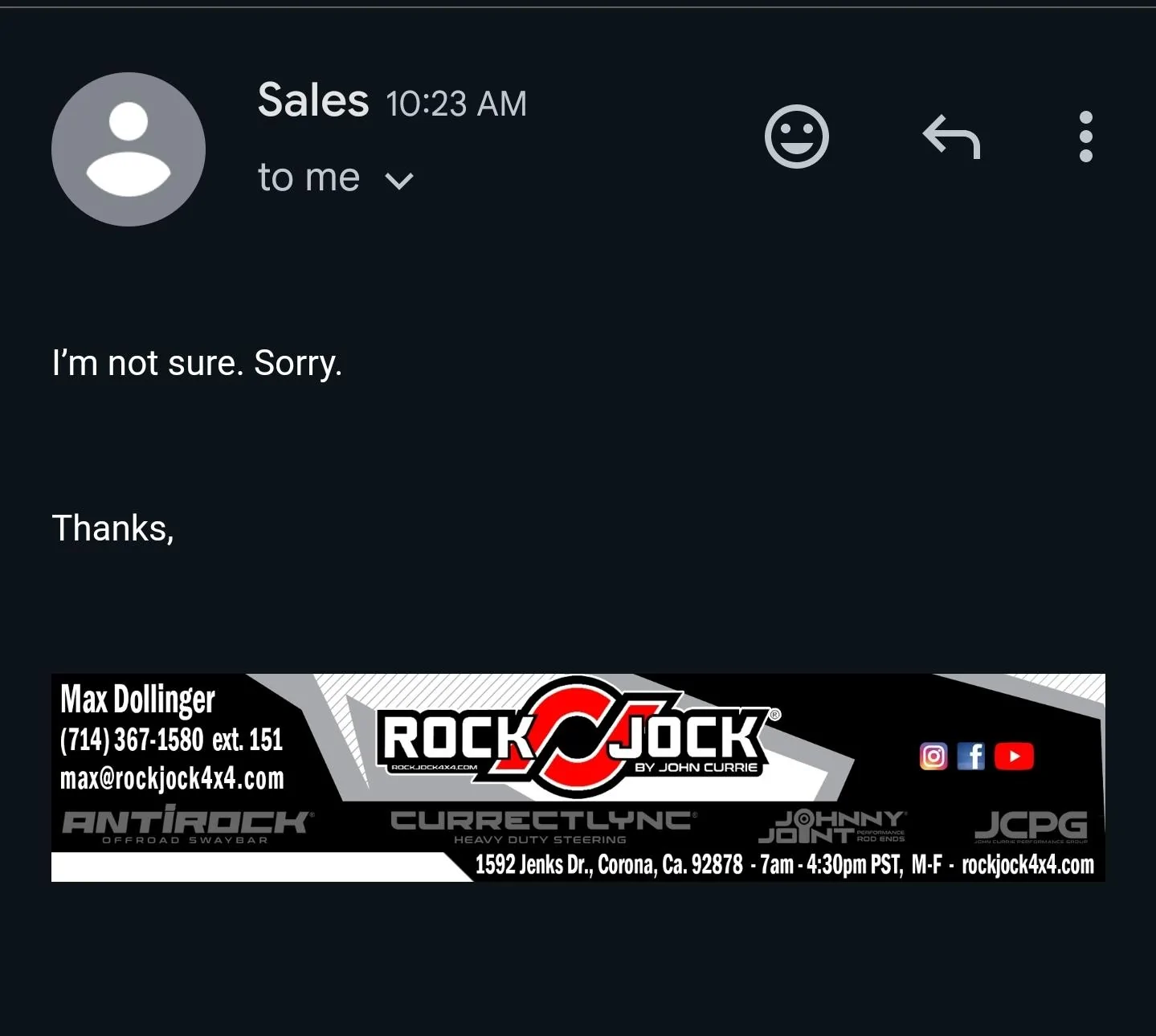 Ford Bronco RockJock track rod bracket full suspension compression requirement Screenshot_20231205_120554_Gmail