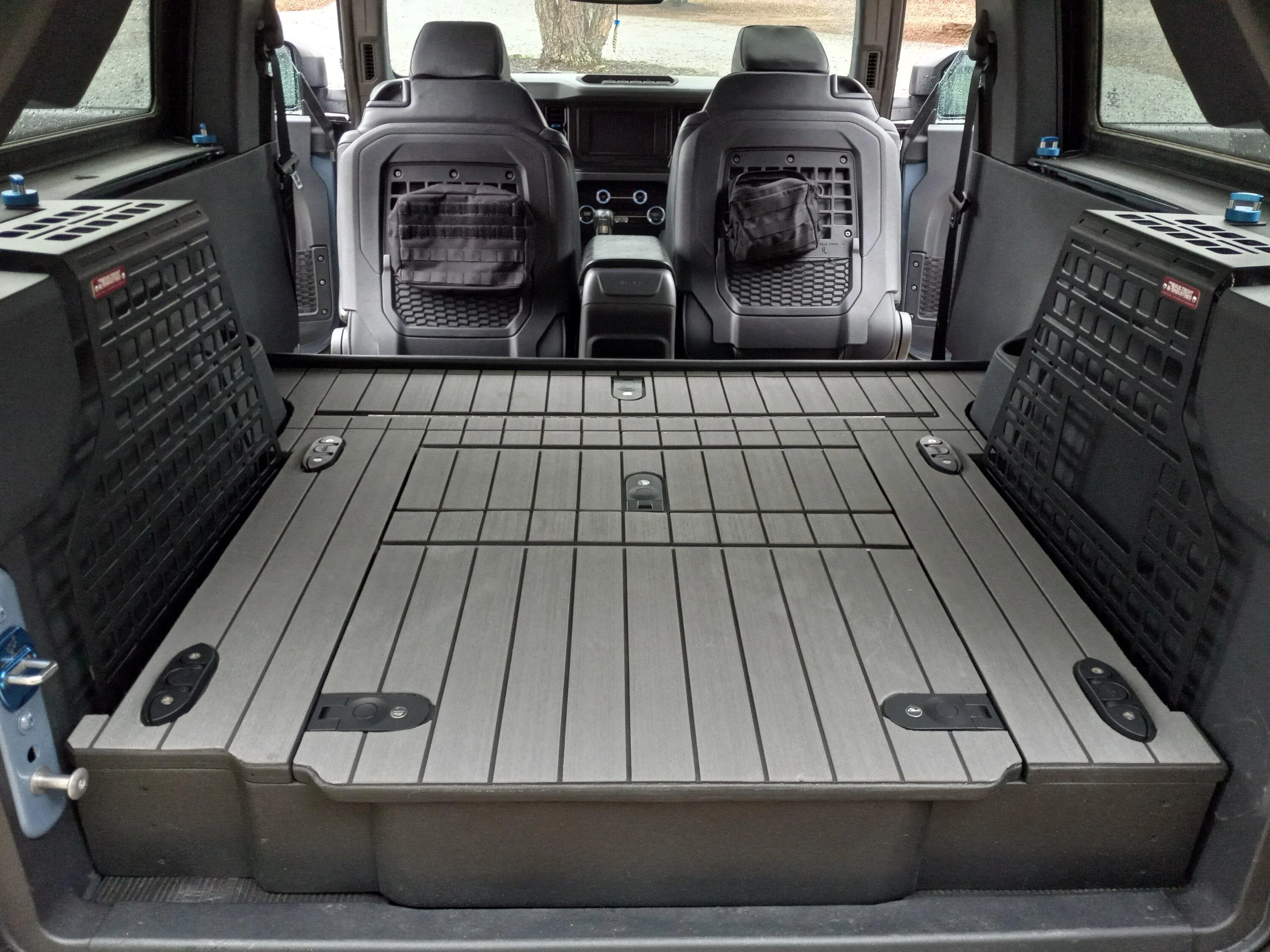 Ford Bronco KRAKEN's DIY Rear Seat Delete / Raised Cargo Platform with locking storage 20231201_102542