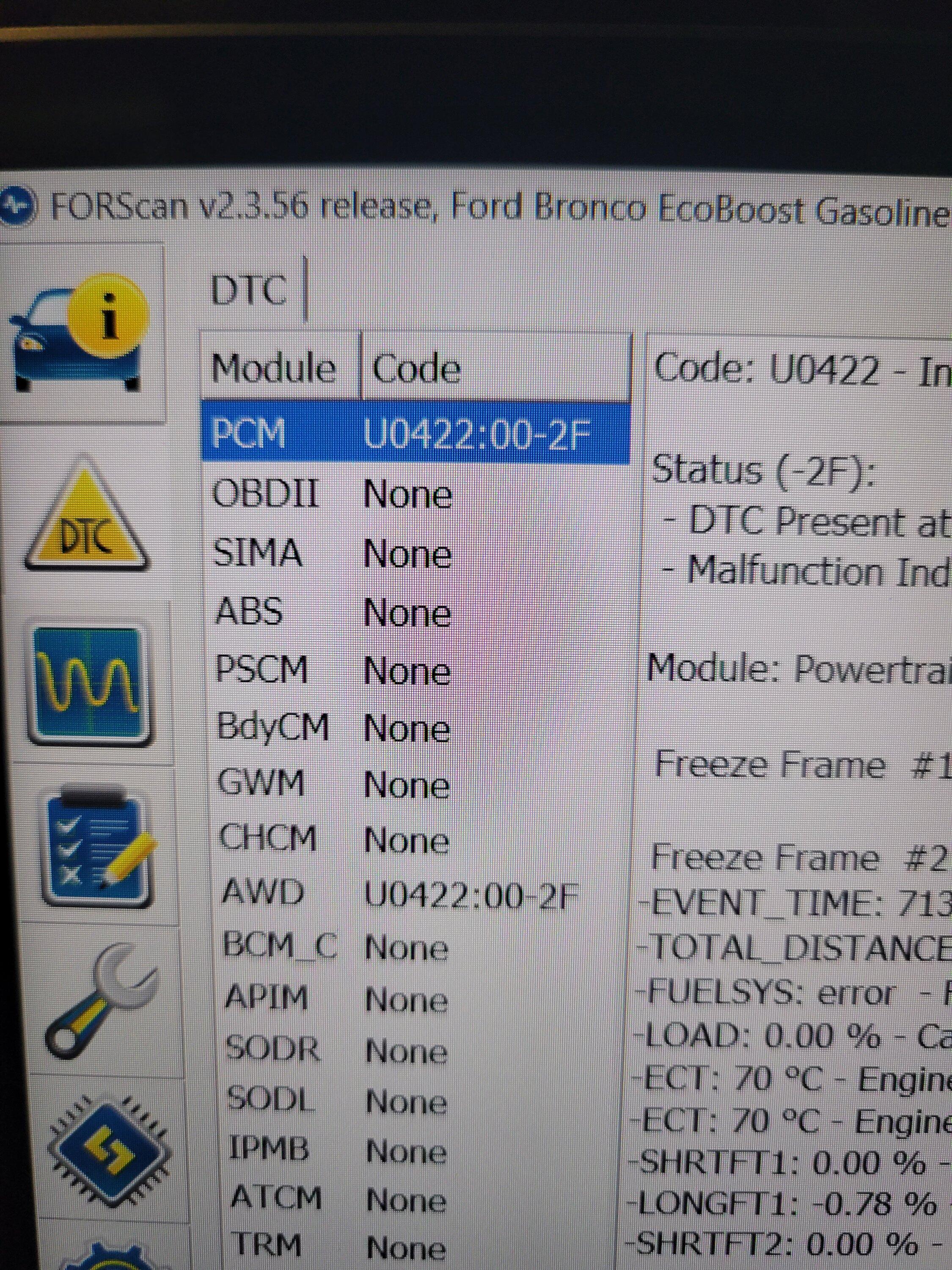 Ford Bronco How to: Recalibrate Speedometer with Forscan for 2021 Bronco 20231207_075512