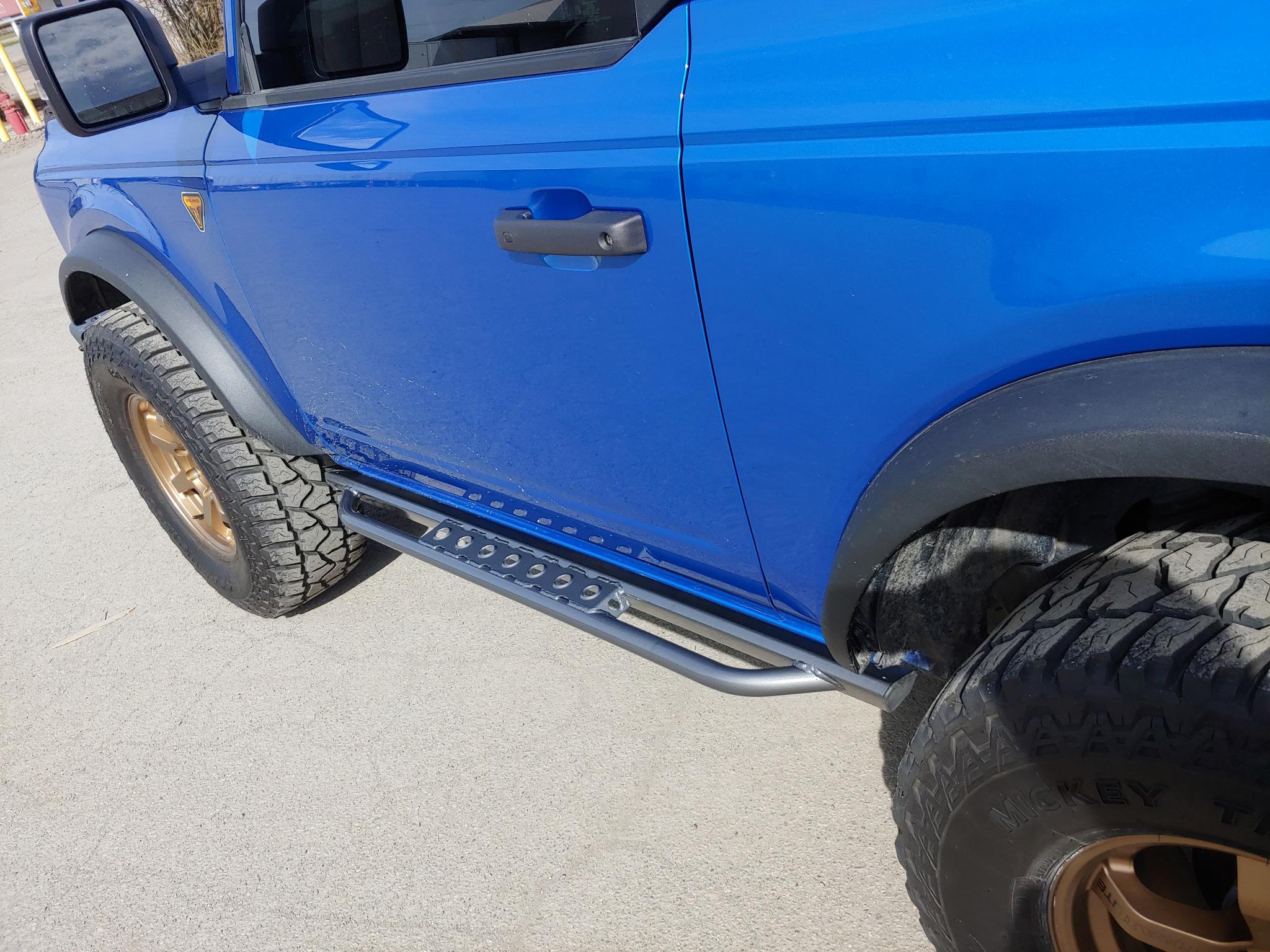 Ford Bronco Fabricated own rock sliders 277437017_4951674794914507_842166361458727718_n