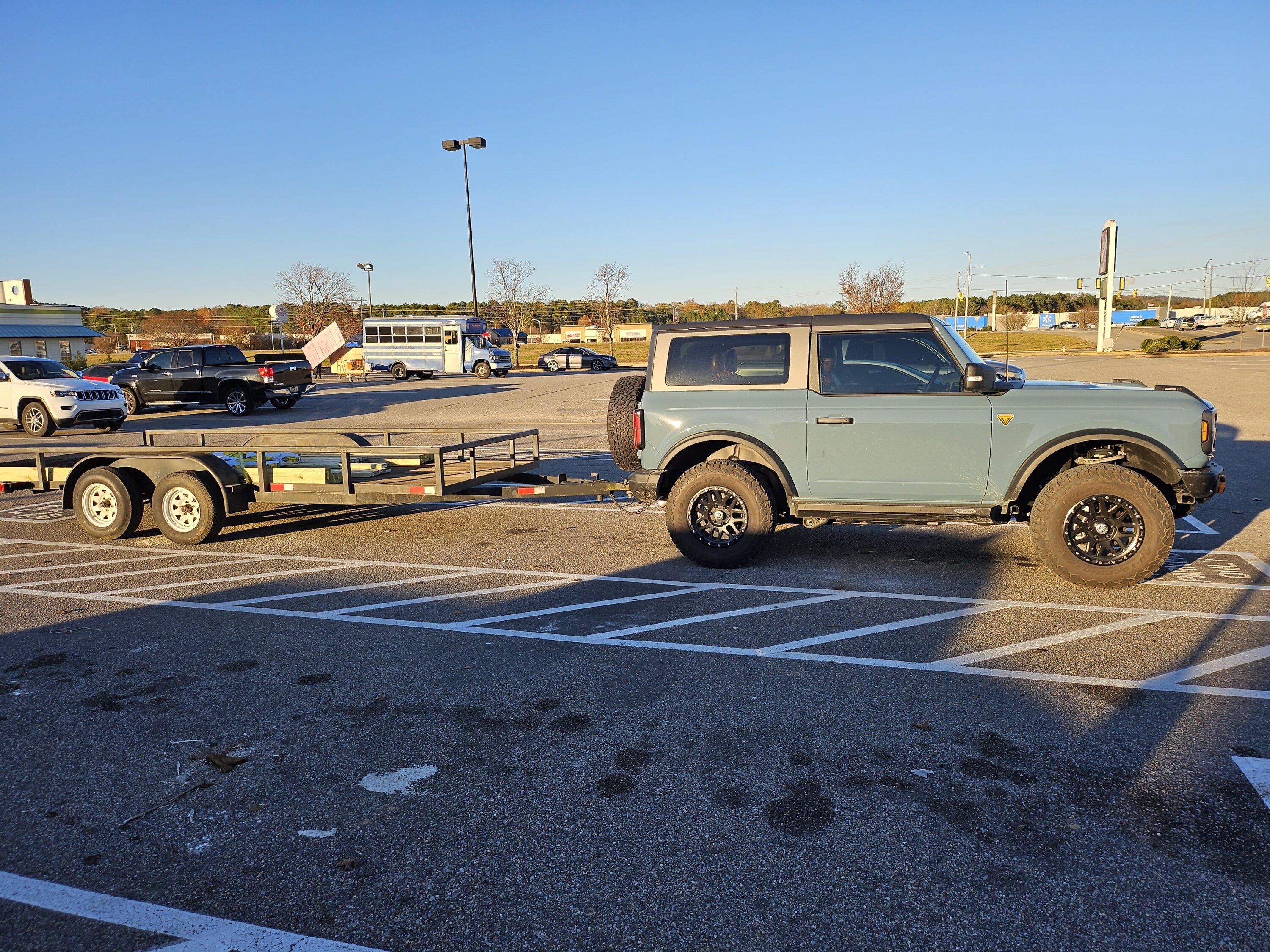 Ford Bronco What did you do TO / WITH your Bronco today? 👨🏻‍🔧🧰🚿🛠 tow trailer