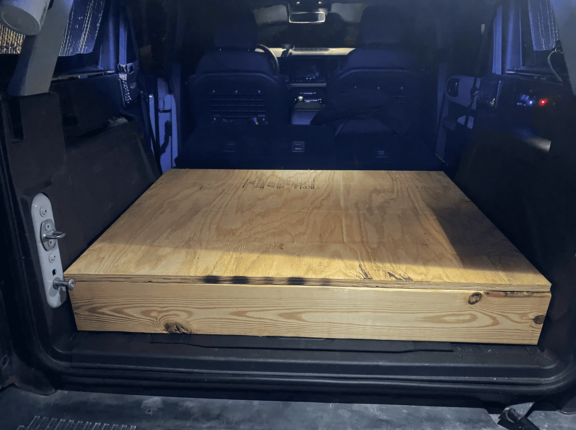 Ford Bronco Custom sleeping platform / storage area 2.0 Screenshot 2023-12-08 at 10.26.42 AM