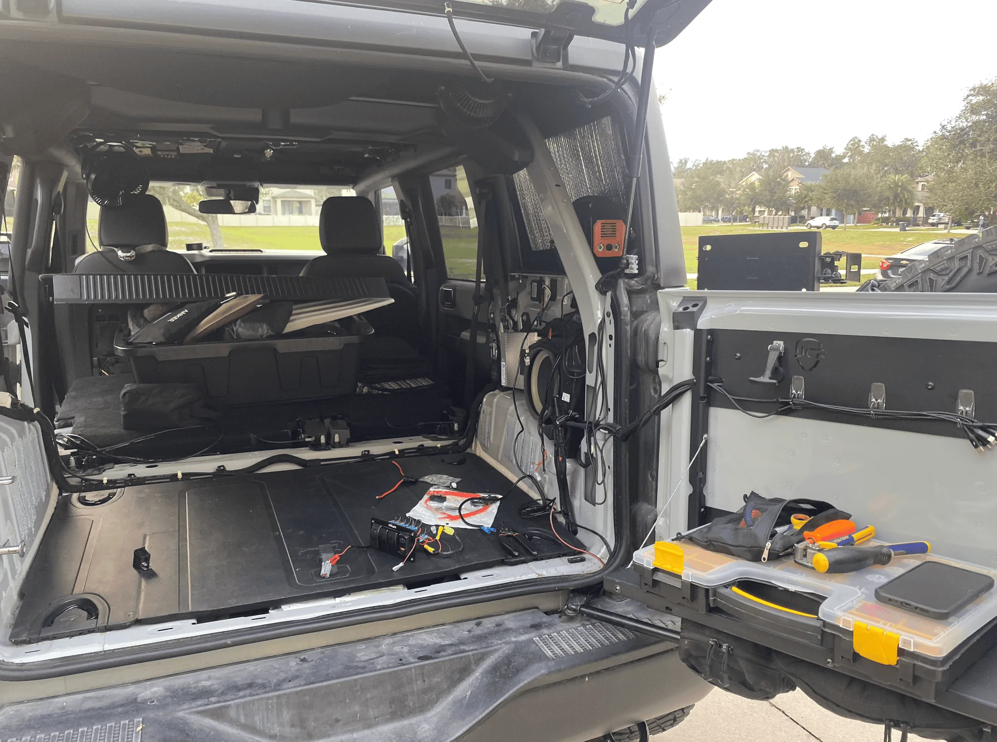 Ford Bronco Custom sleeping platform / storage area 2.0 Screenshot 2023-12-08 at 10.26.55 AM
