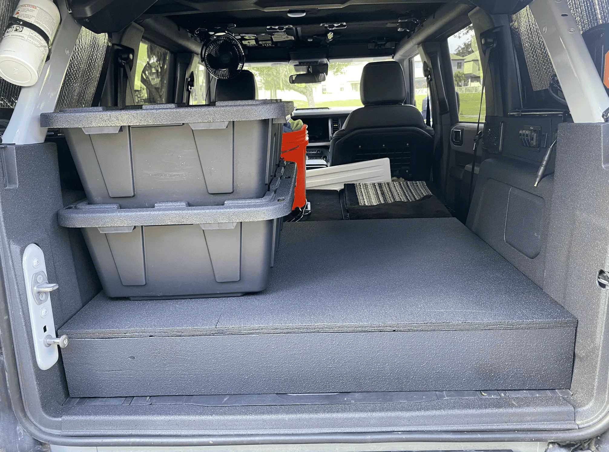 Ford Bronco Custom sleeping platform / storage area 2.0 Screenshot 2023-12-08 at 10.27.51 AM