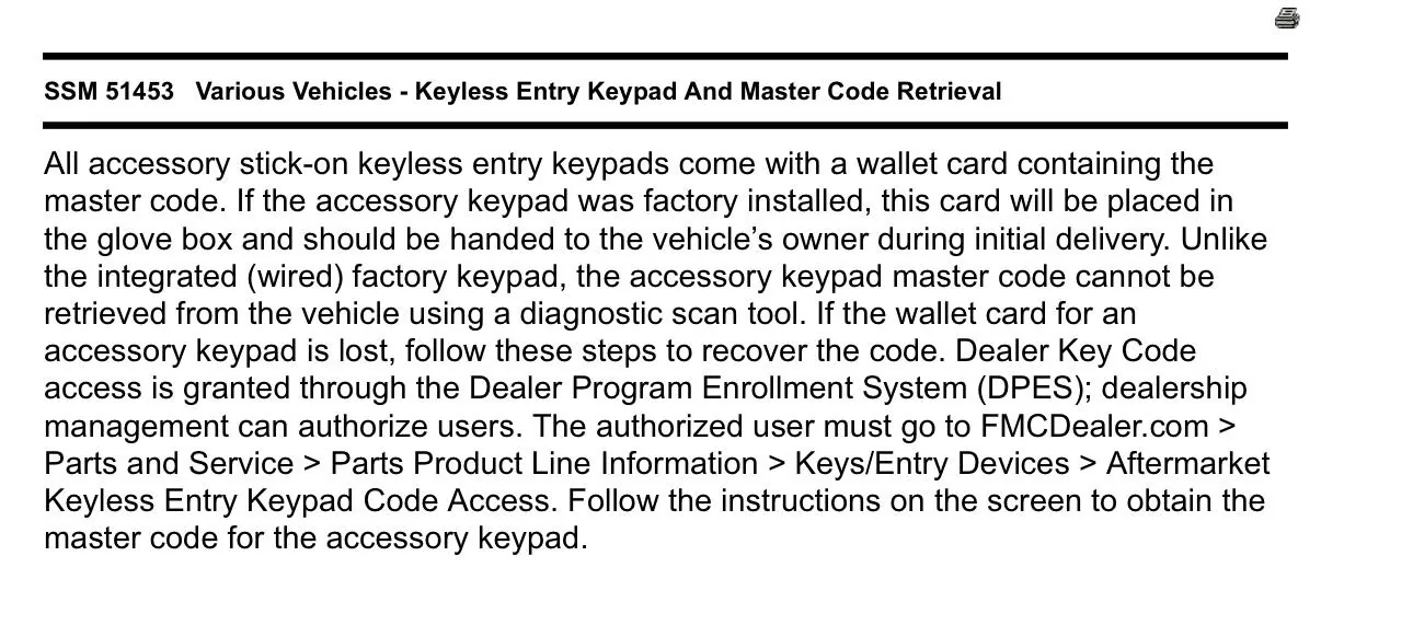 Ford Bronco OEM Keyless Entry Pad Code Not Working IMG_2510