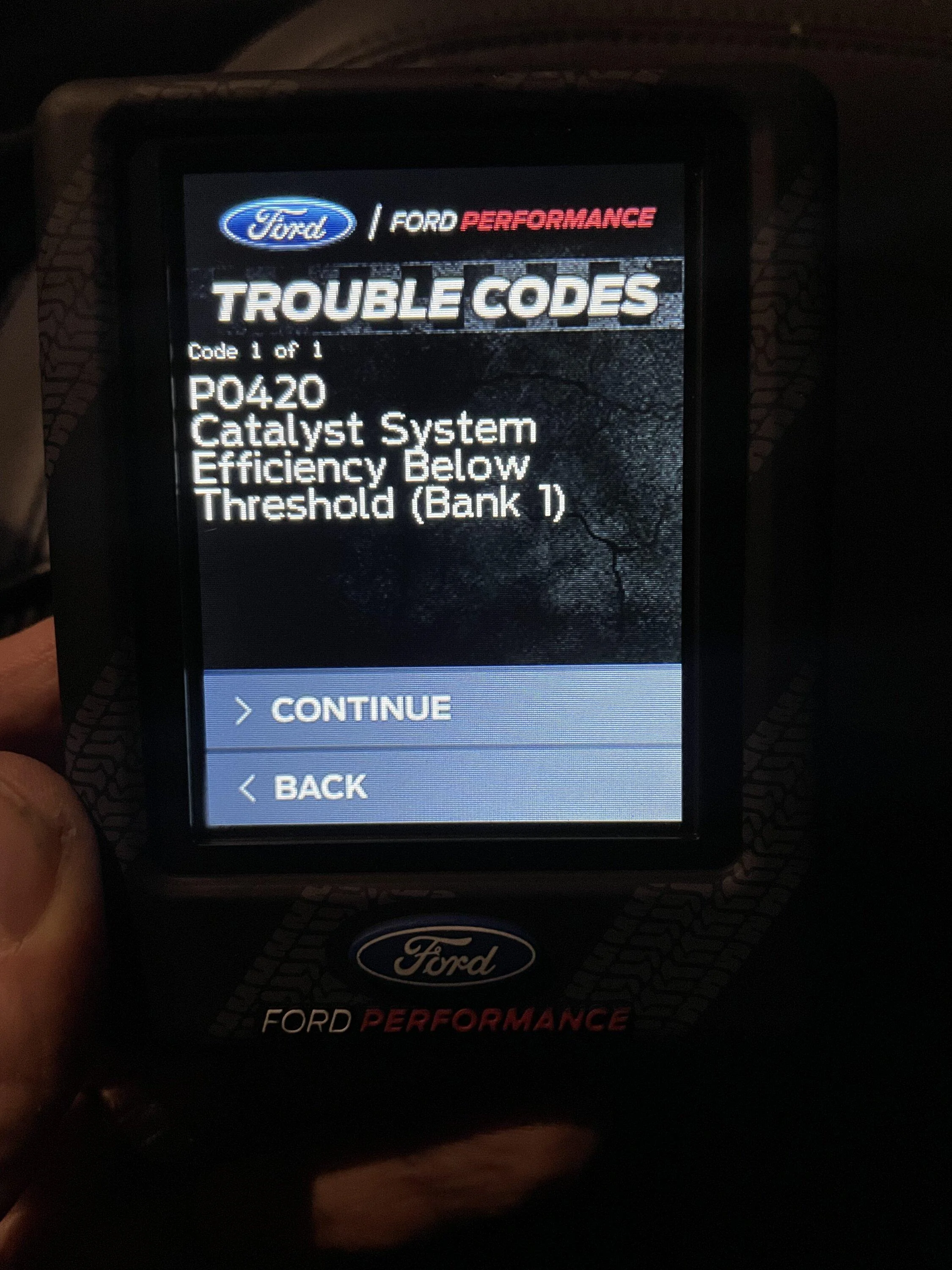 Ford Bronco DTC P0420 - Check Engine Light for Catalytic Converter IMG_5367