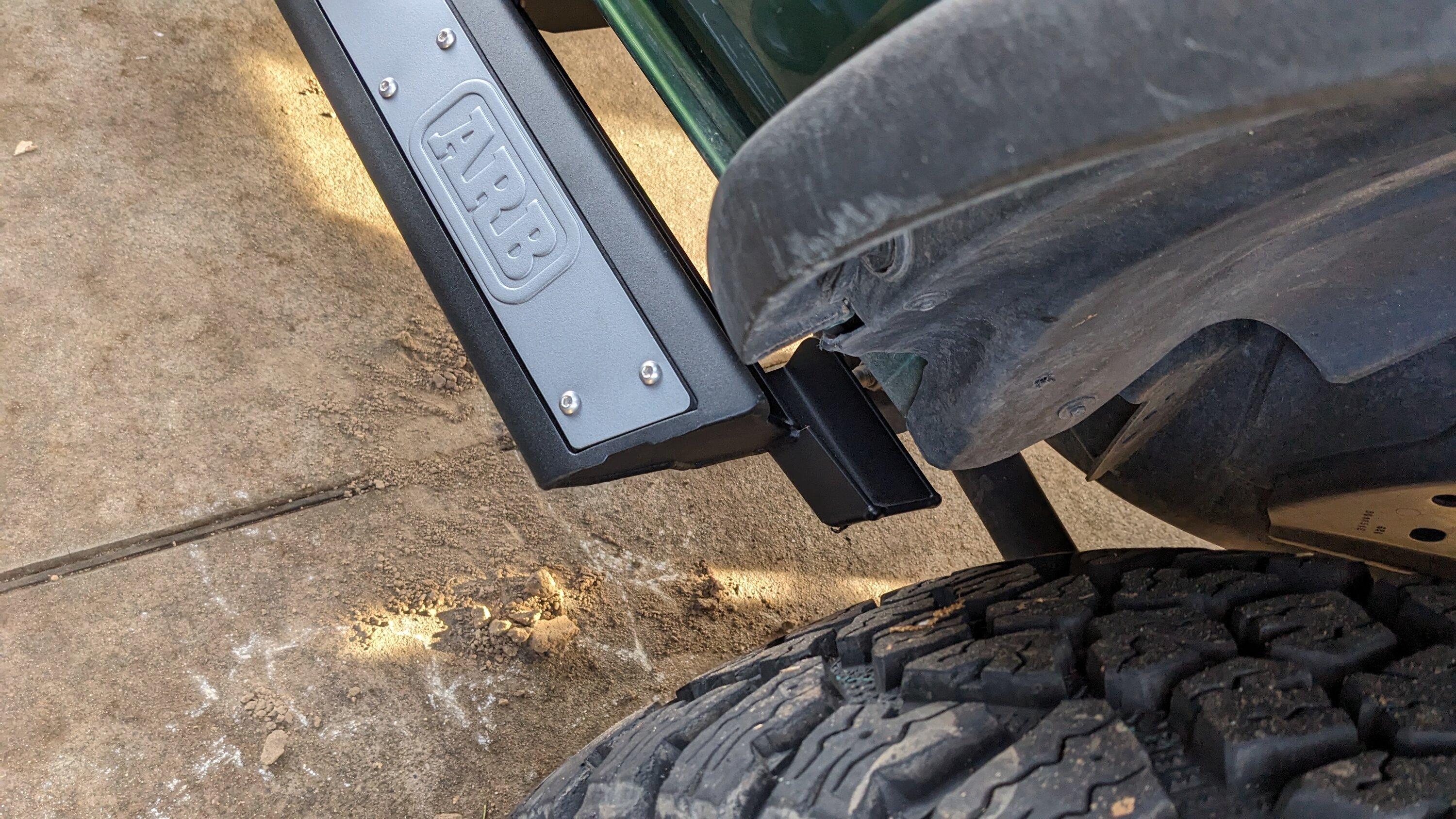 Ford Bronco ARB Slider install notes PXL_20231210_224640239