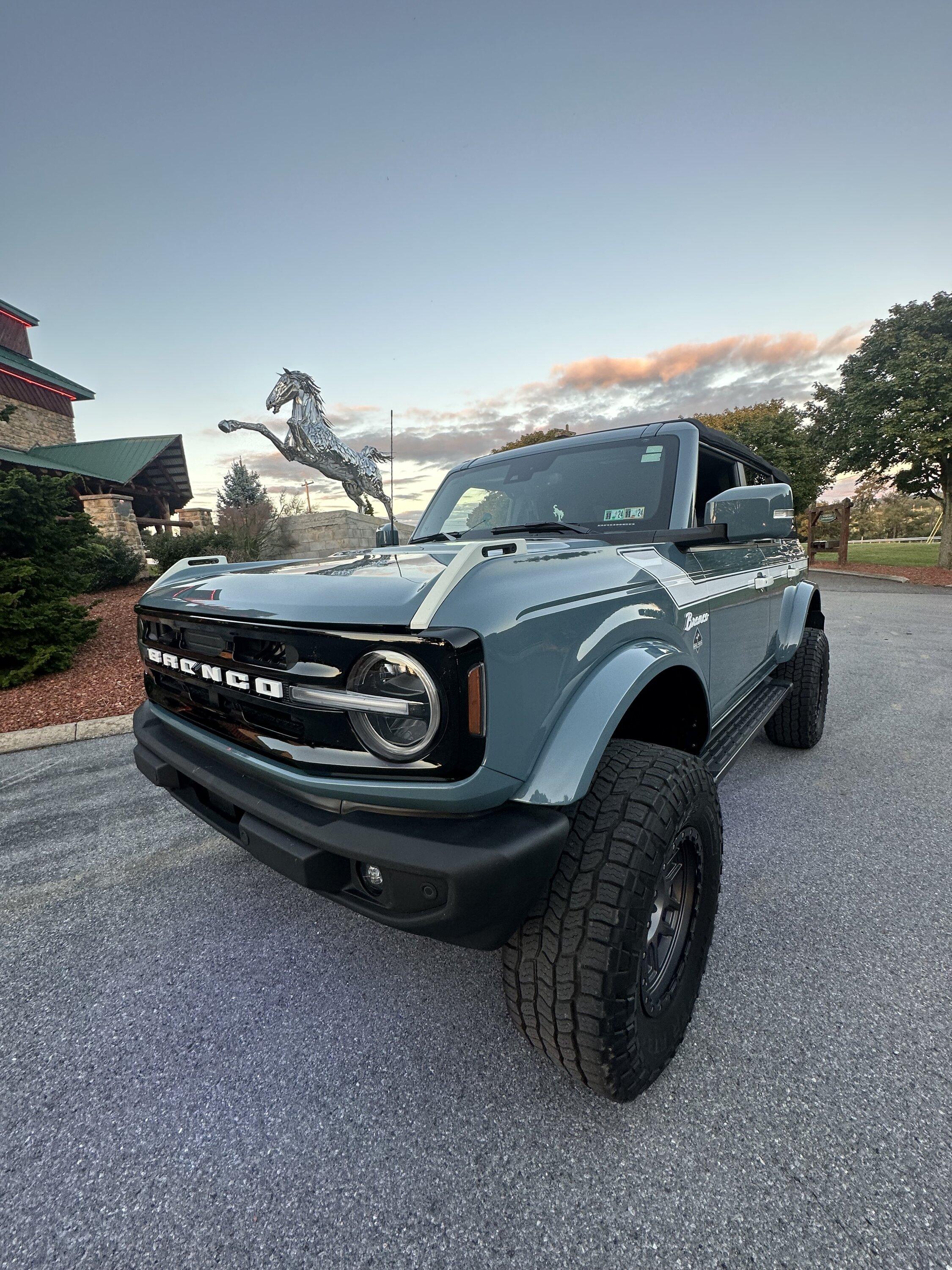 Ford Bronco More pics with the chrome horse and our bronco IMG_0547