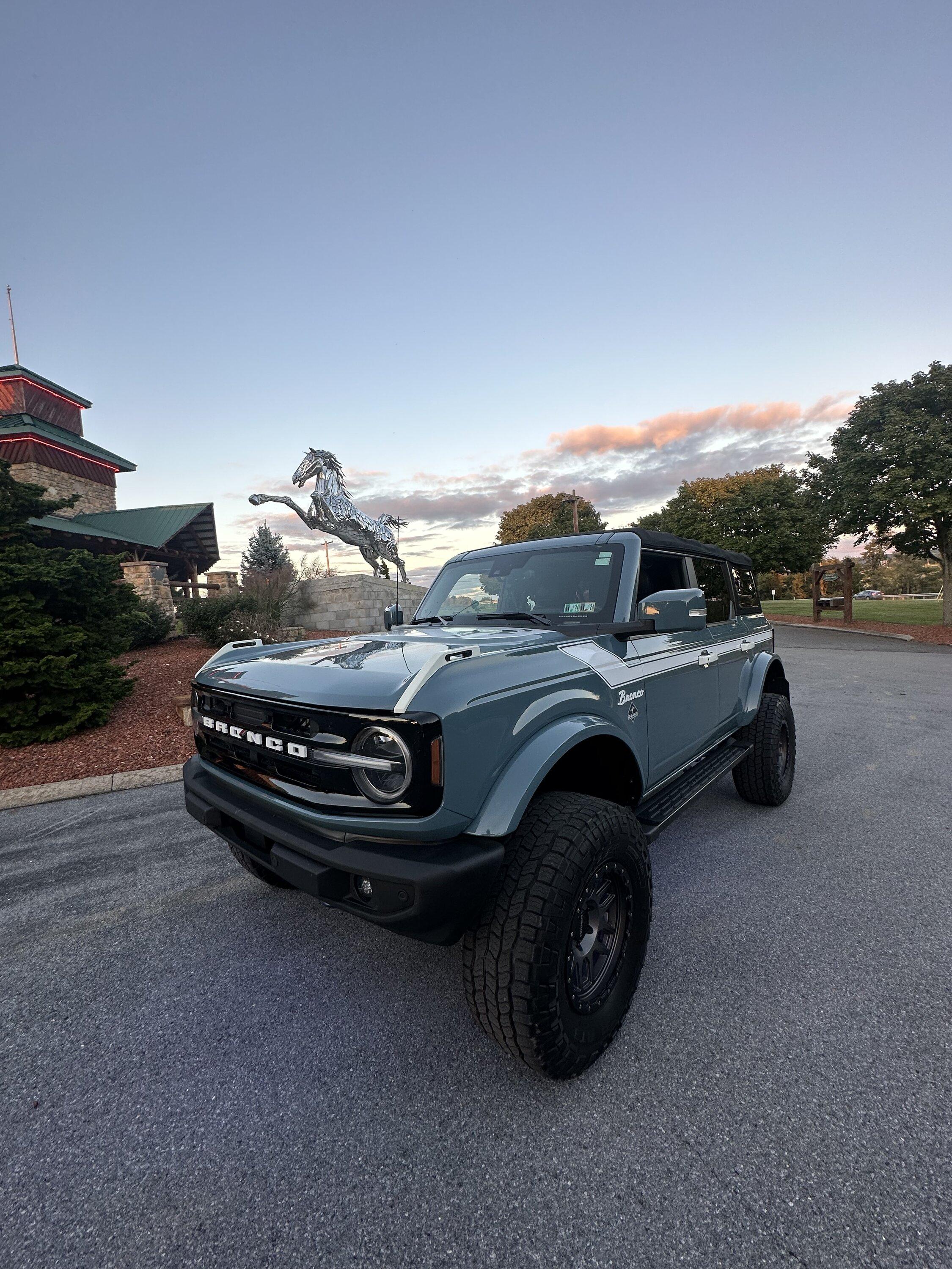 Ford Bronco More pics with the chrome horse and our bronco IMG_0544