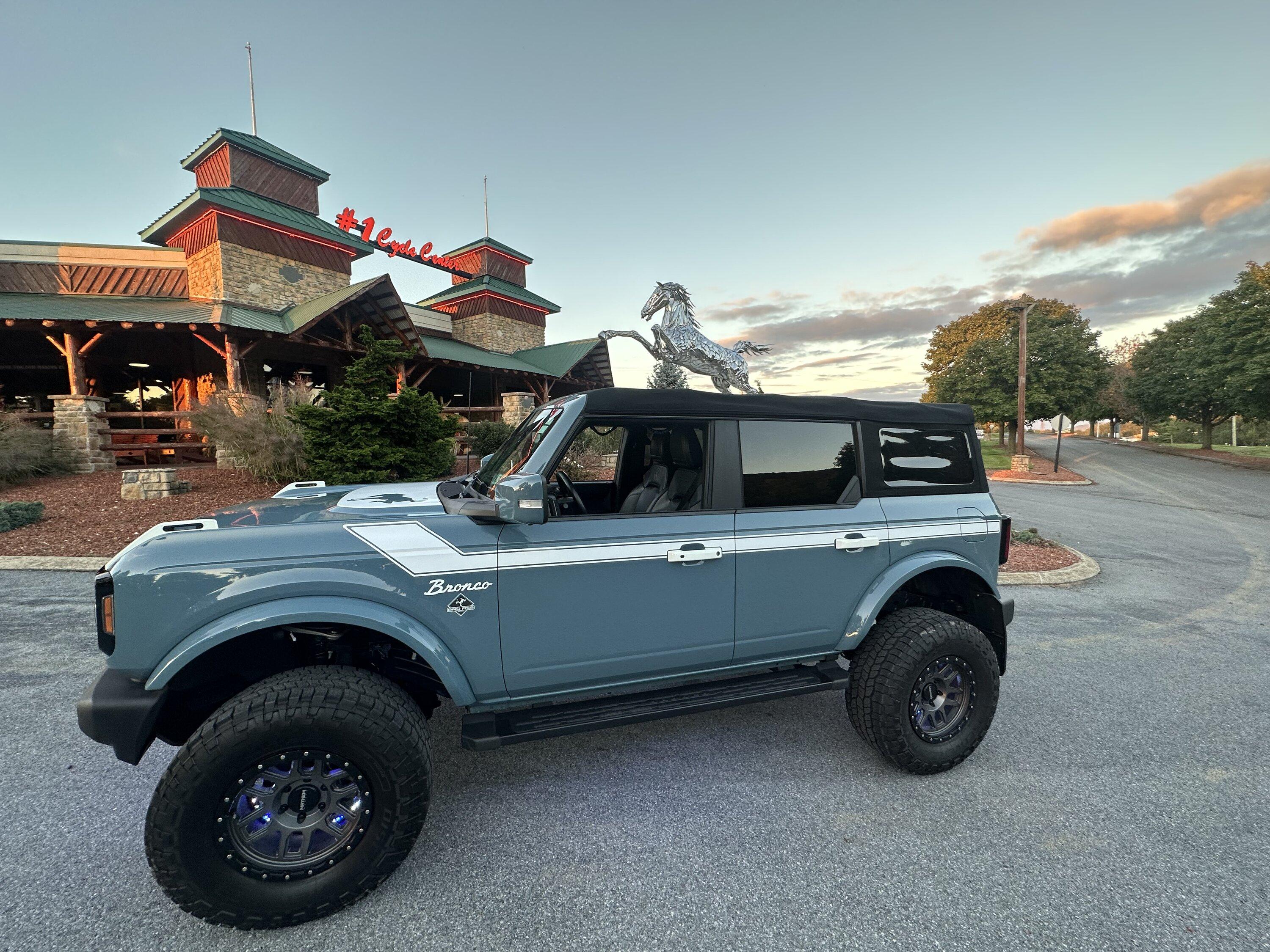 Ford Bronco More pics with the chrome horse and our bronco IMG_0540