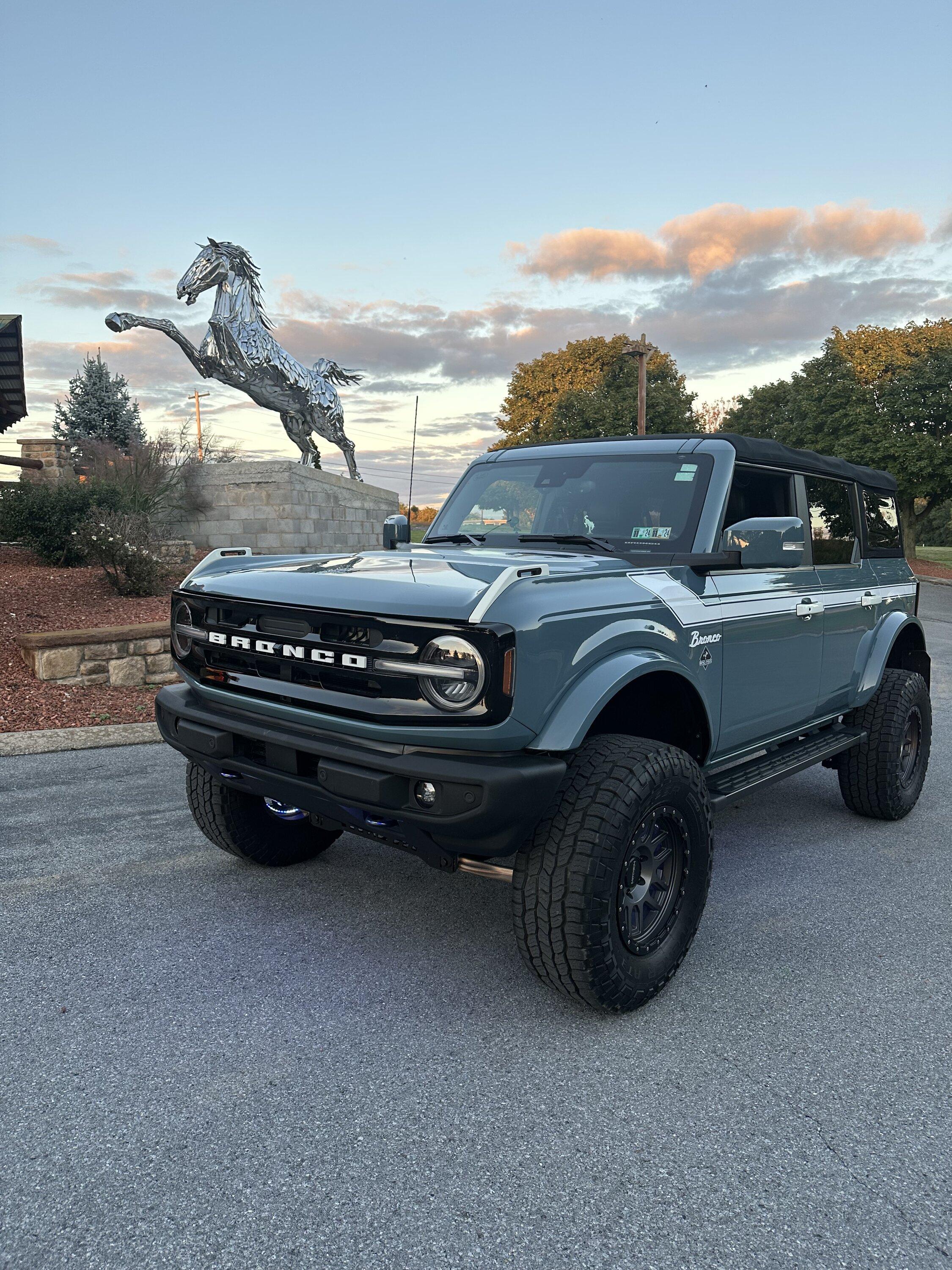 Ford Bronco More pics with the chrome horse and our bronco IMG_0534