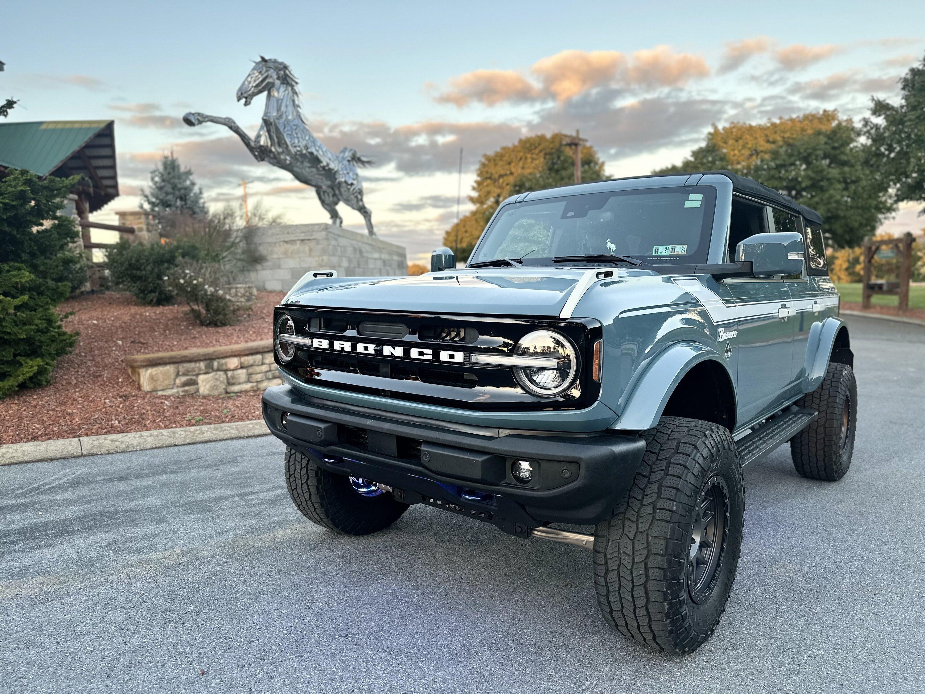 Ford Bronco More pics with the chrome horse and our bronco IMG_0527