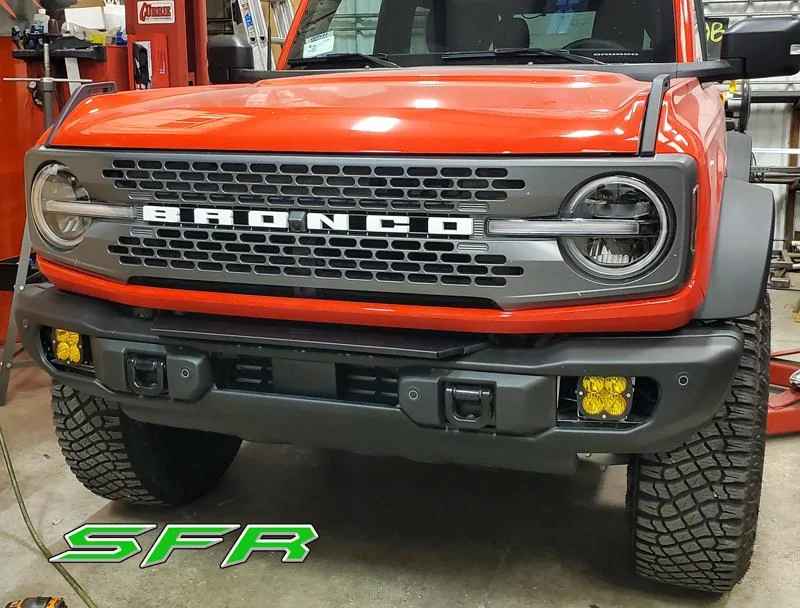 Ford Bronco Light Mounts for Capable and Plastic bumpers from SFR Lights1