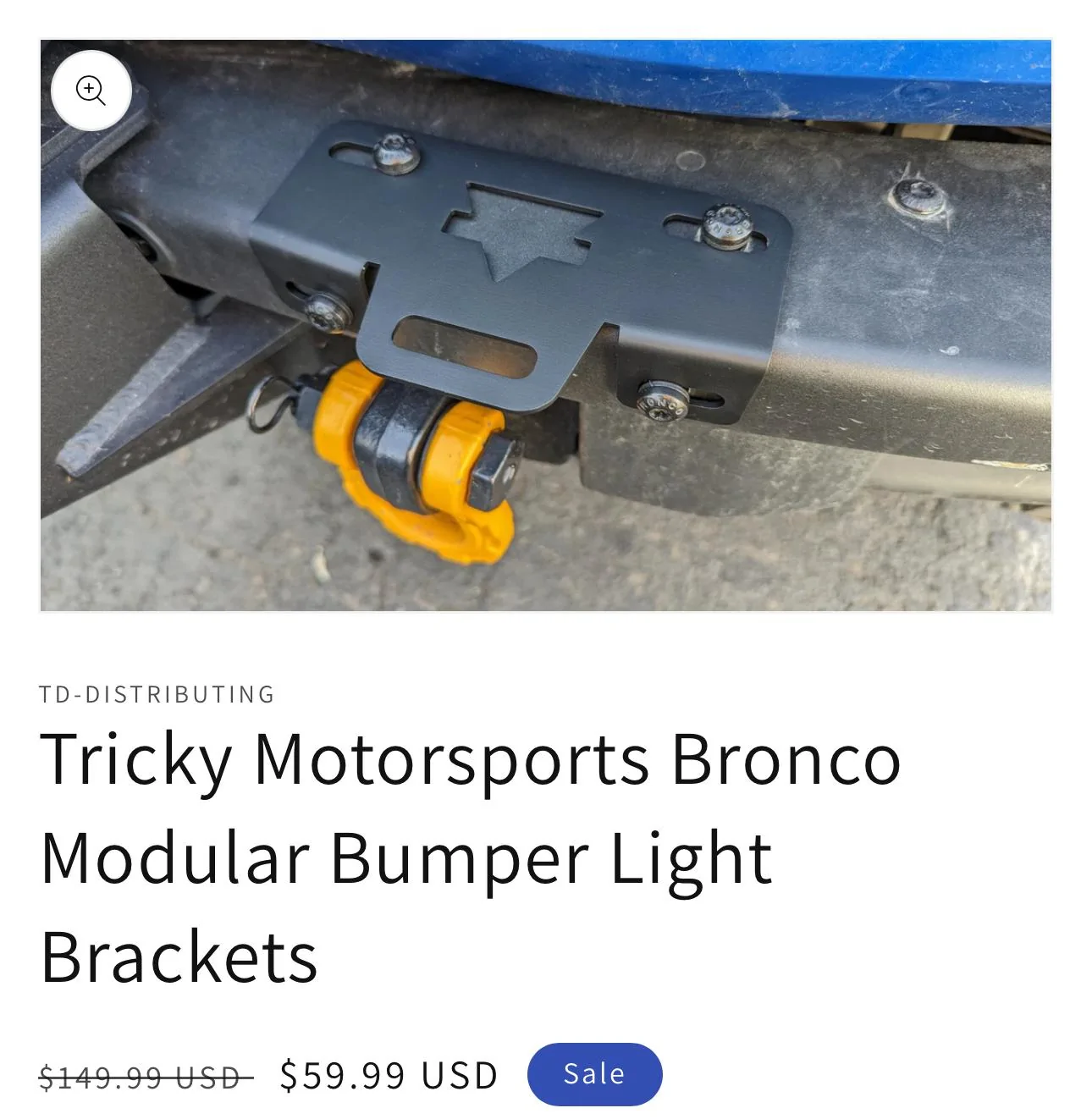Ford Bronco LP6 and mounting options for modular bumper 1702418499757