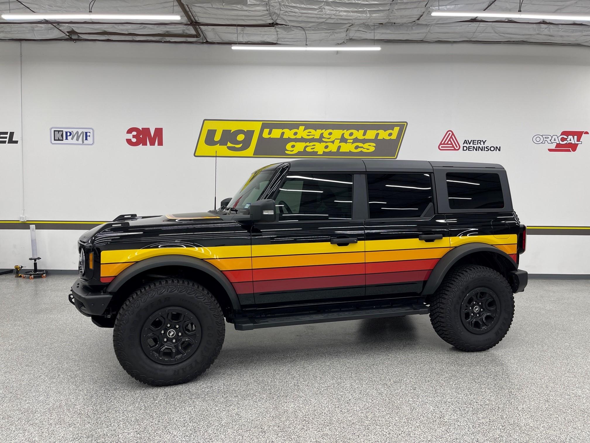 Ford Bronco Show us your graphics 4-bar retro 4-door 01