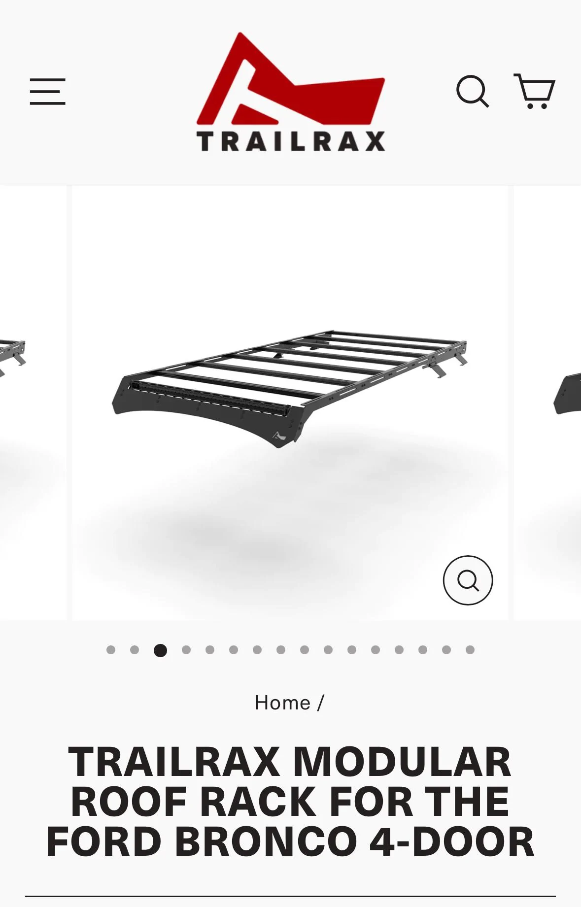 Ford Bronco TrailRax 4dr Roof Rack IMG_5455