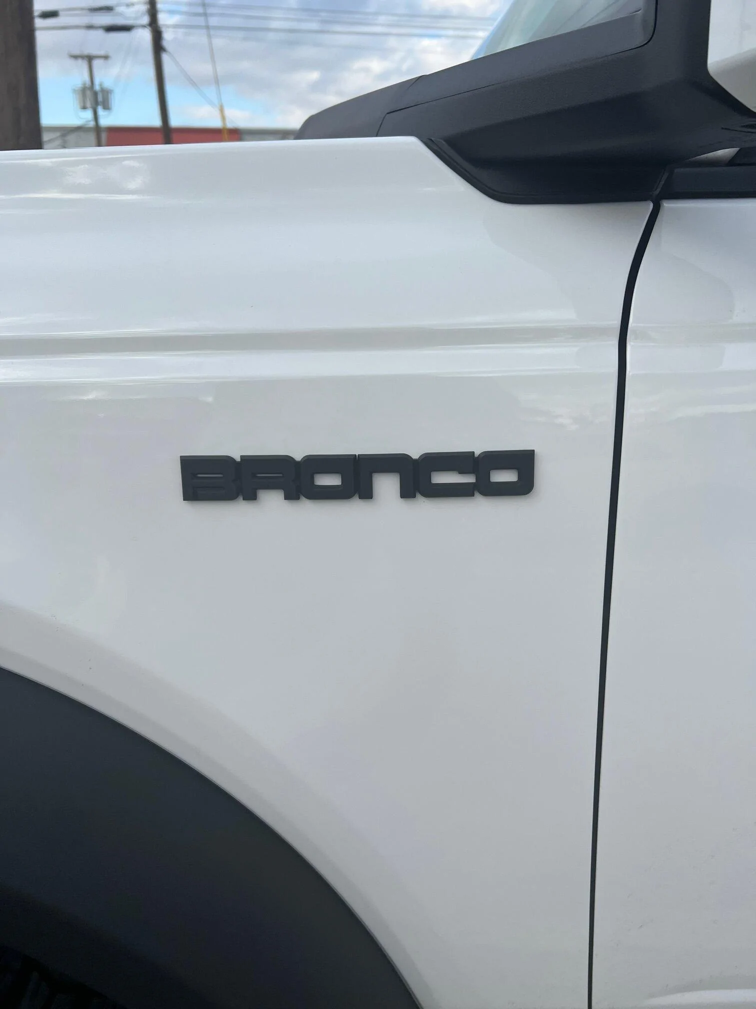 Ford Bronco Custom fender script badge IMG_3745