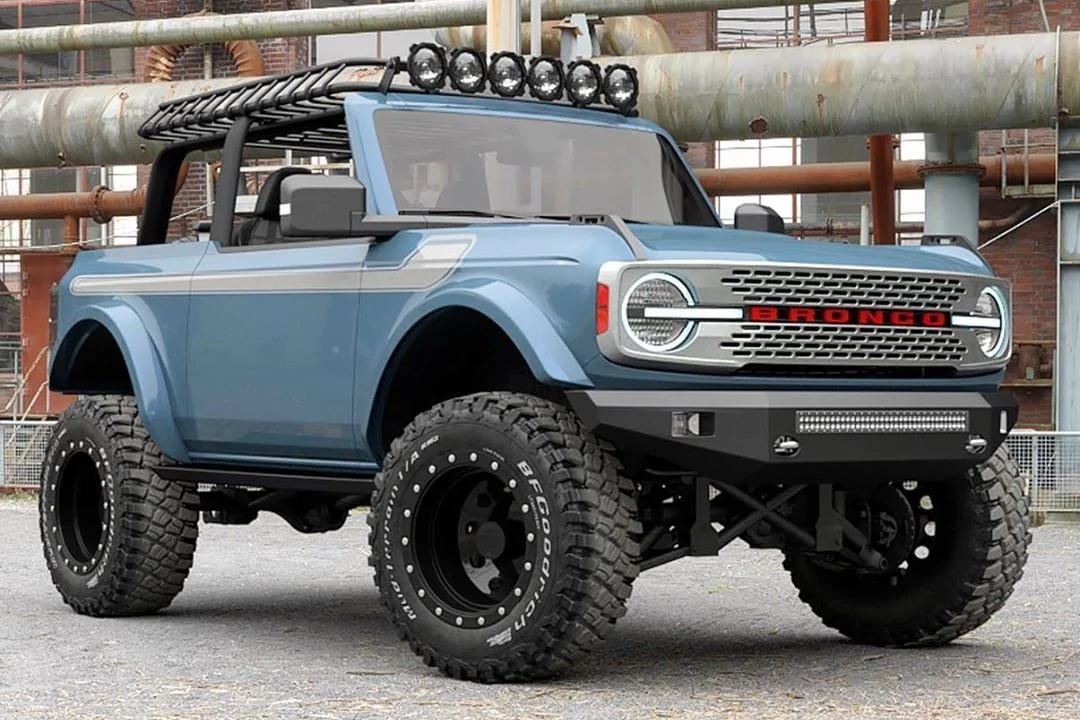 Ford Bronco Maxlider Motors Complete Bronco Packages Maxlider-Motors-2021-Ford-Bronco-Two-Door-Area-51-Rendering-Exterior-001-Front-Three-Quarters