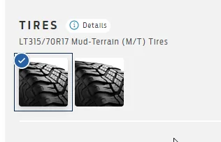 Ford Bronco Black Diamond Bronco Thread mud tires