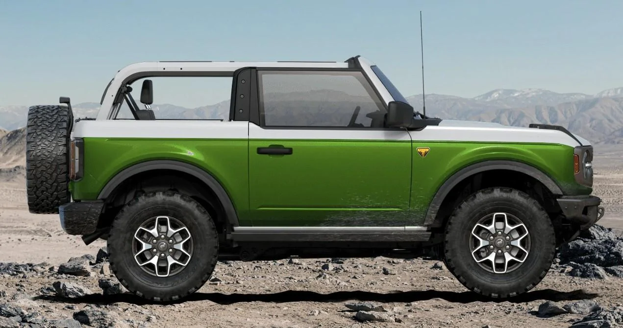 Ford Bronco Mock up of what I am thinking for my custom paint job. GreenBronco