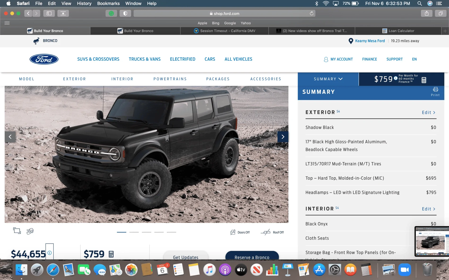 Ford Bronco Badlands or Big Bend Sasquatch will hold value better? Screen Shot 2020-11-06 at 6.32.53 PM