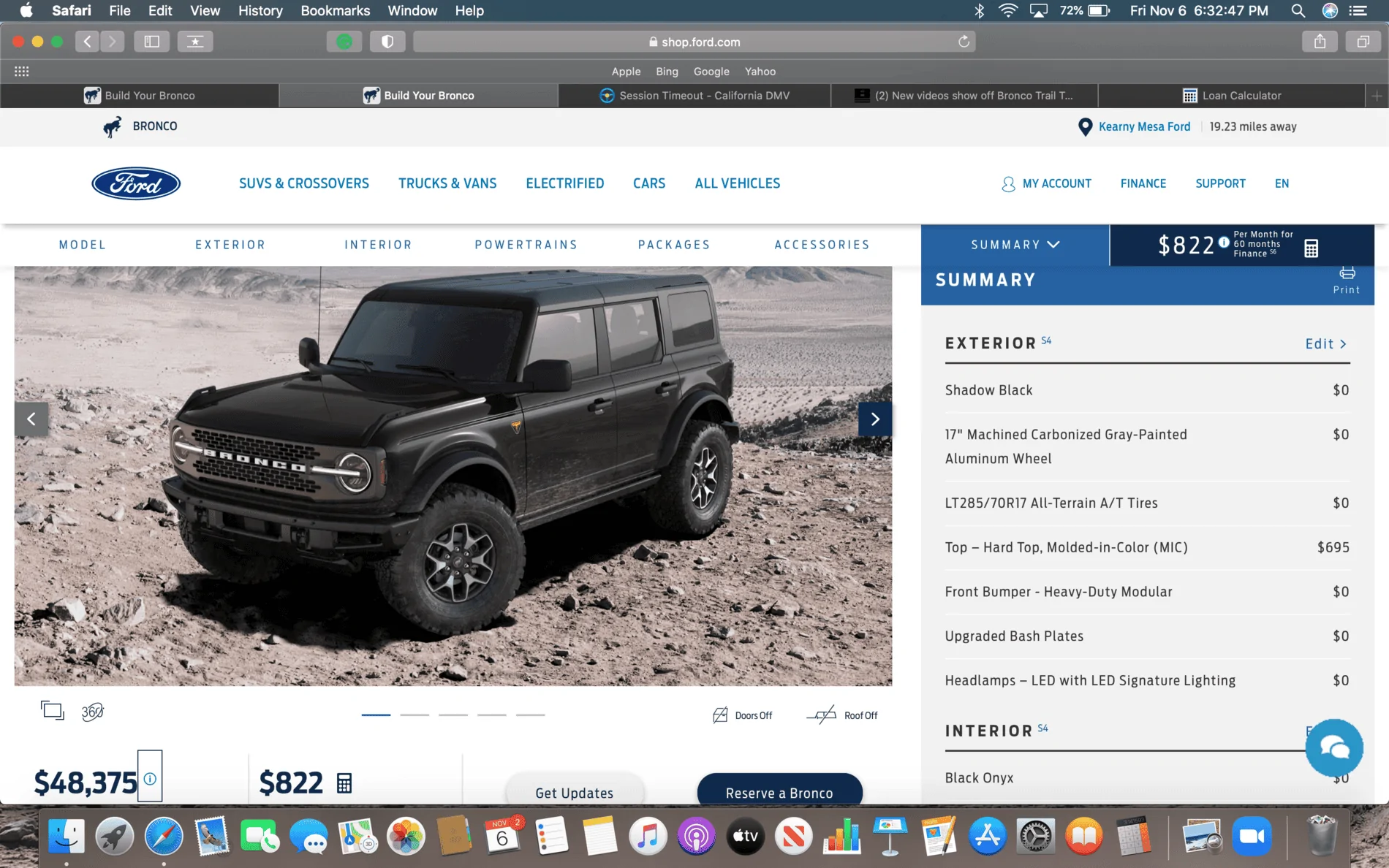 Ford Bronco Badlands or Big Bend Sasquatch will hold value better? Screen Shot 2020-11-06 at 6.32.47 PM