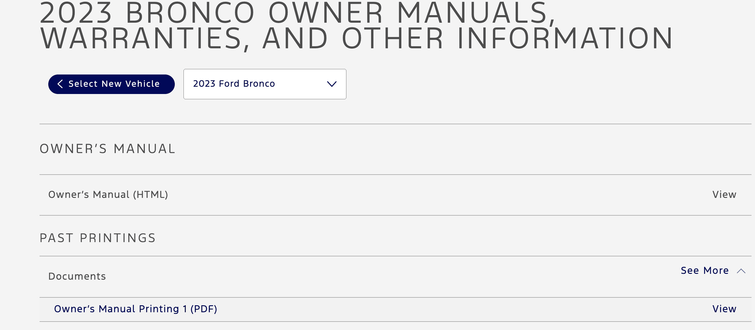 Ford Bronco Why no physical owners manual? 1703125327618