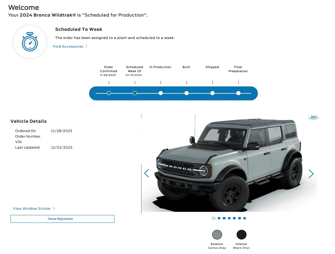 Ford Bronco Bronco Build Week 1/15/2024 Screenshot 2023-12-21 at 10.53.42 AM