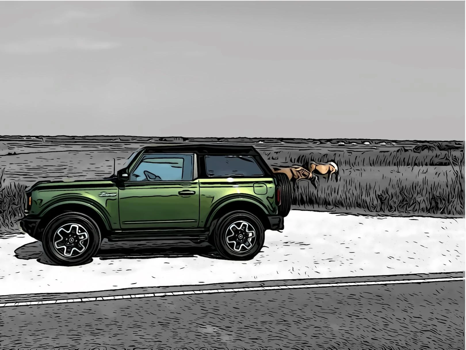 Ford Bronco Assateague island Clip2Comic-2023-12-21-14-04-29