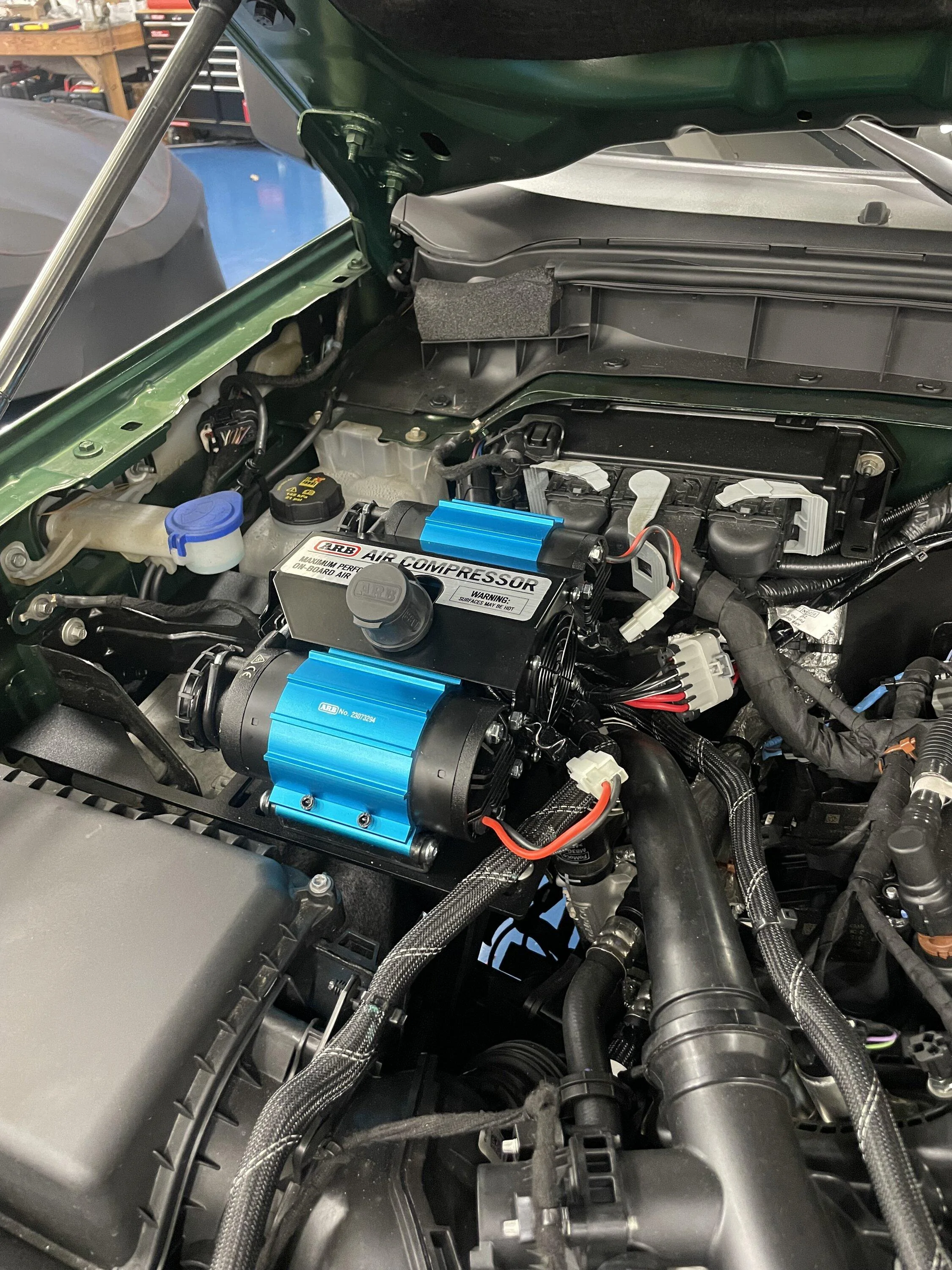 Ford Bronco ARB Compressor Engine Bay Mount from KR Off-Road | Easiest Compressor Kit to Install | USA MADE Photo Dec 21 2023, 12 58 06 PM