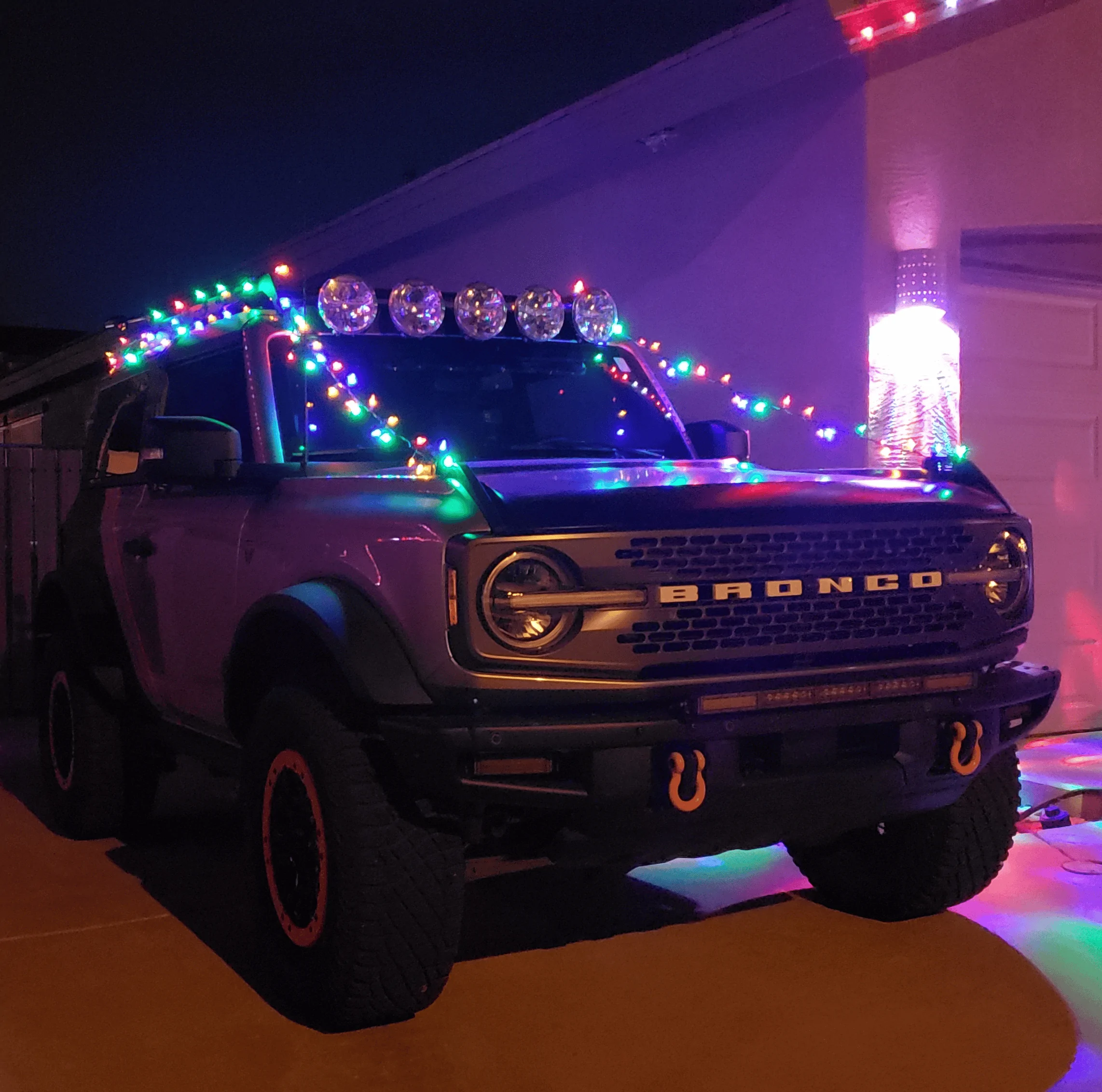 Ford Bronco It's Christmas Lights Time 🎄 Show Yours! 20231216_211659112