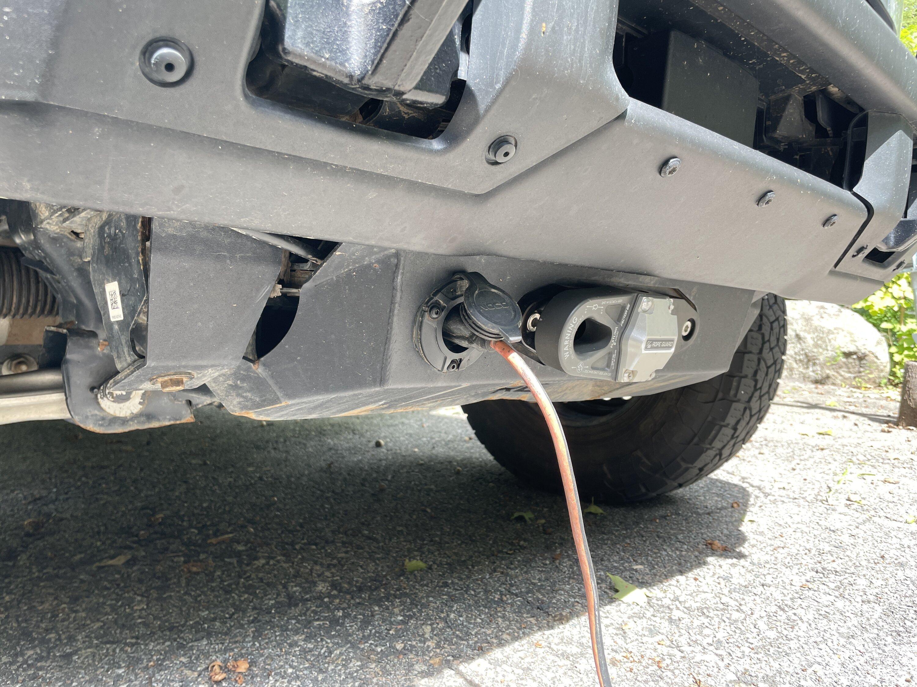 Ford Bronco Adding Engine Block Heater IMG_5136