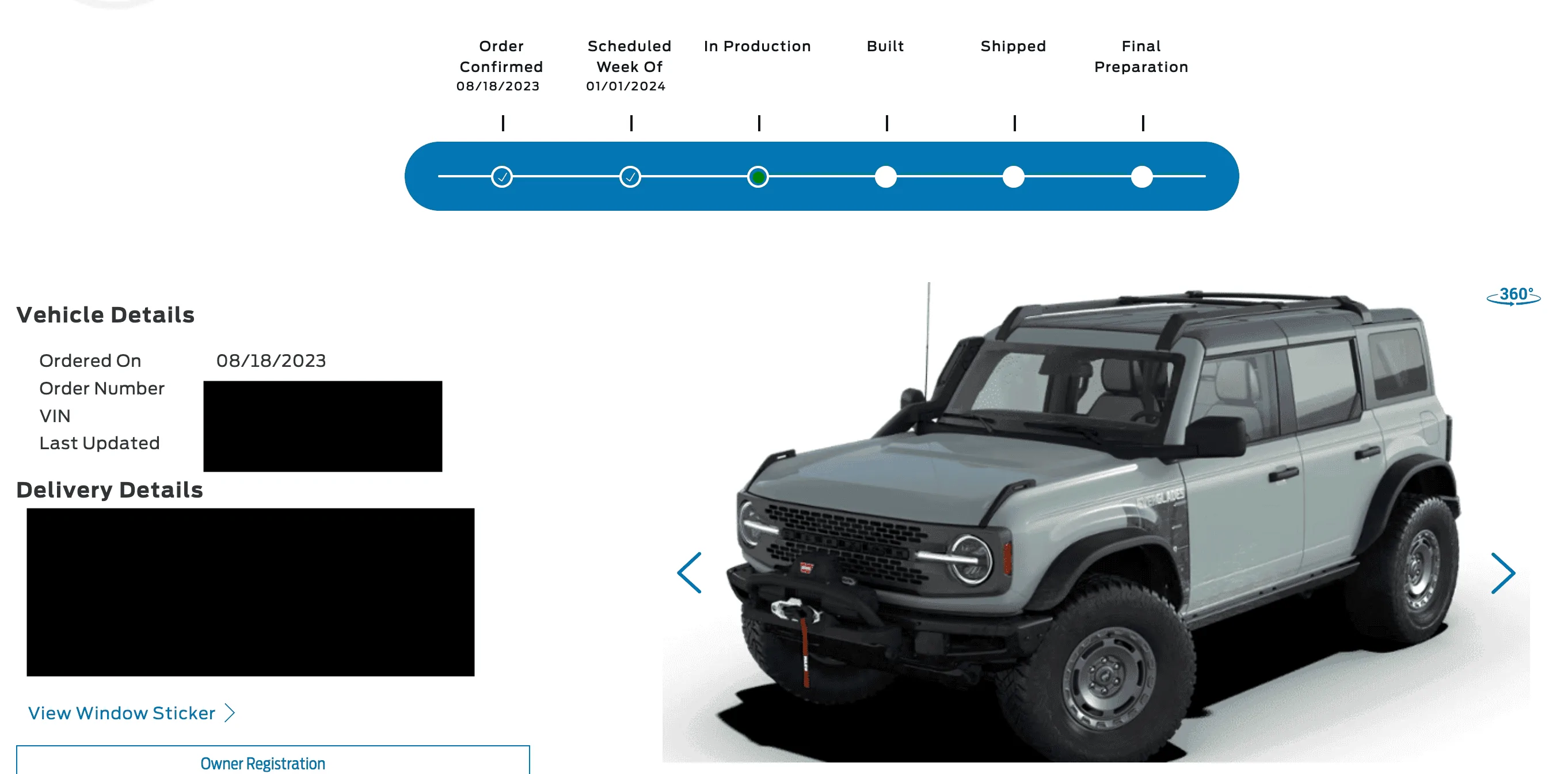 Ford Bronco Bronco build week 1/1/2024 Screenshot 2023-12-23 at 10.36.52 PM