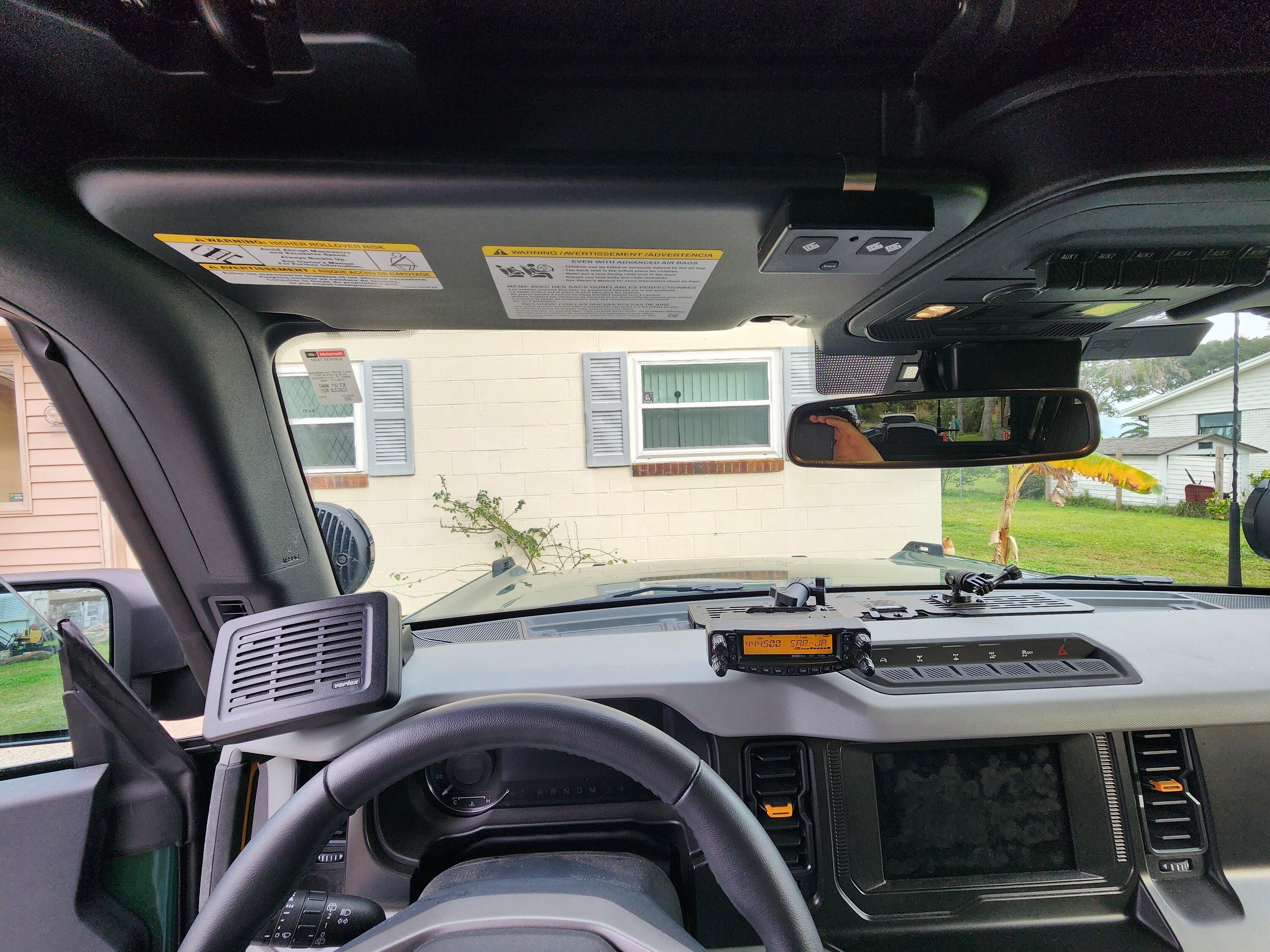 Ford Bronco Ham Radio / Antenna Placement 20231226_154315