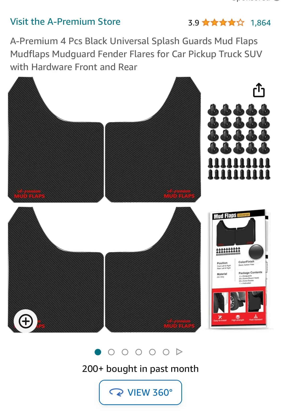 Ford Bronco Low profile mudflap options IMG_0810