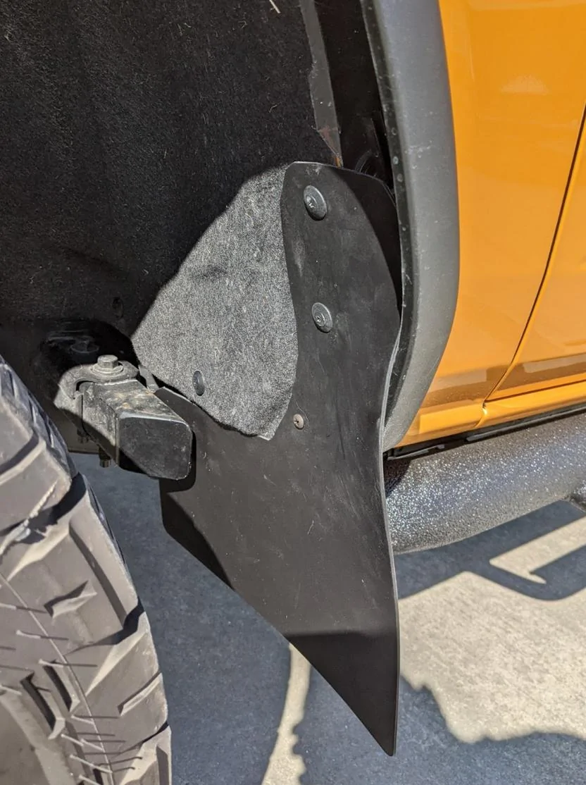 Ford Bronco Low profile mudflap options IMG_0811