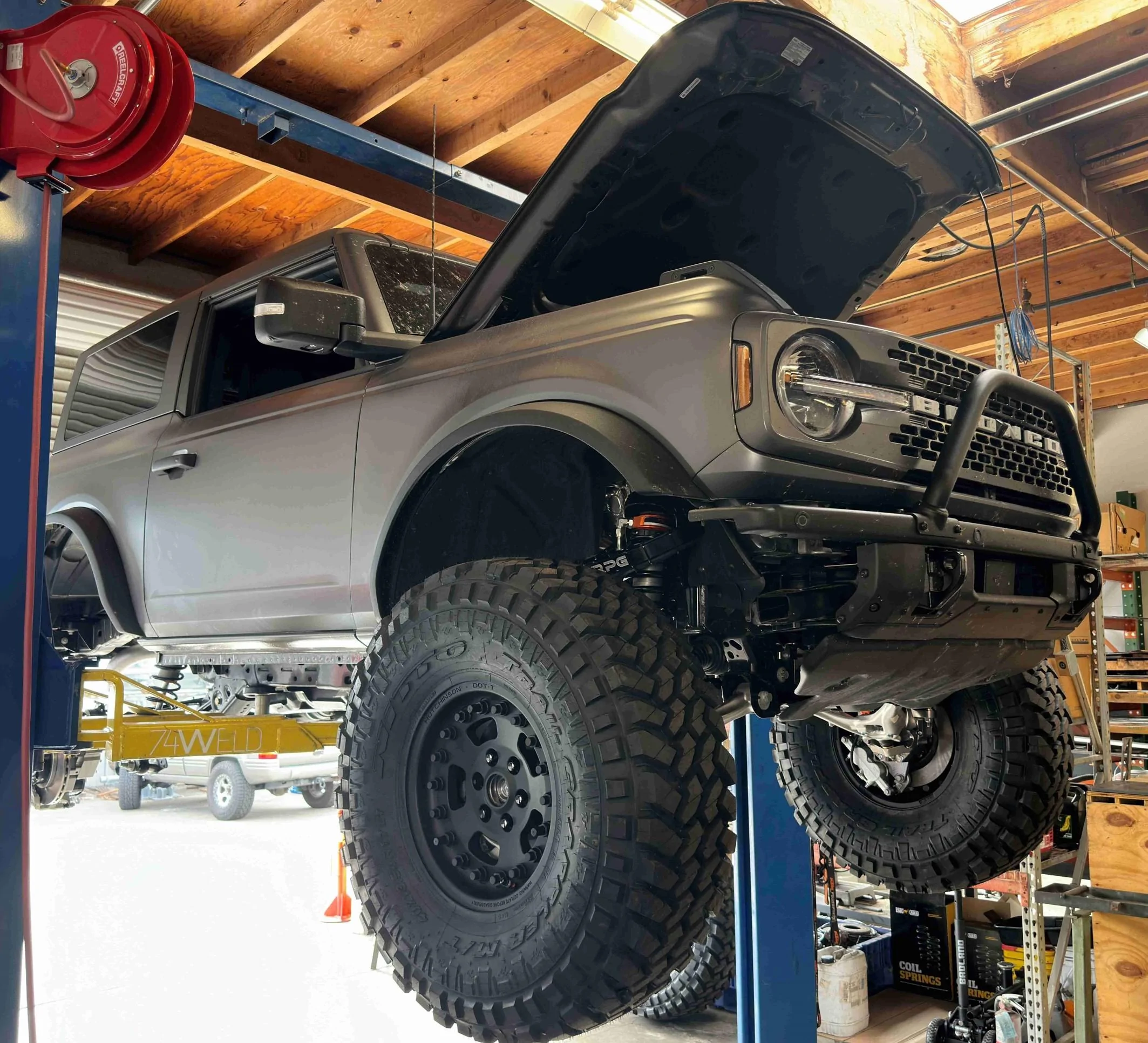 Ford Bronco 74Weld Bronco Portals now available! 74weld on rack, front full droo