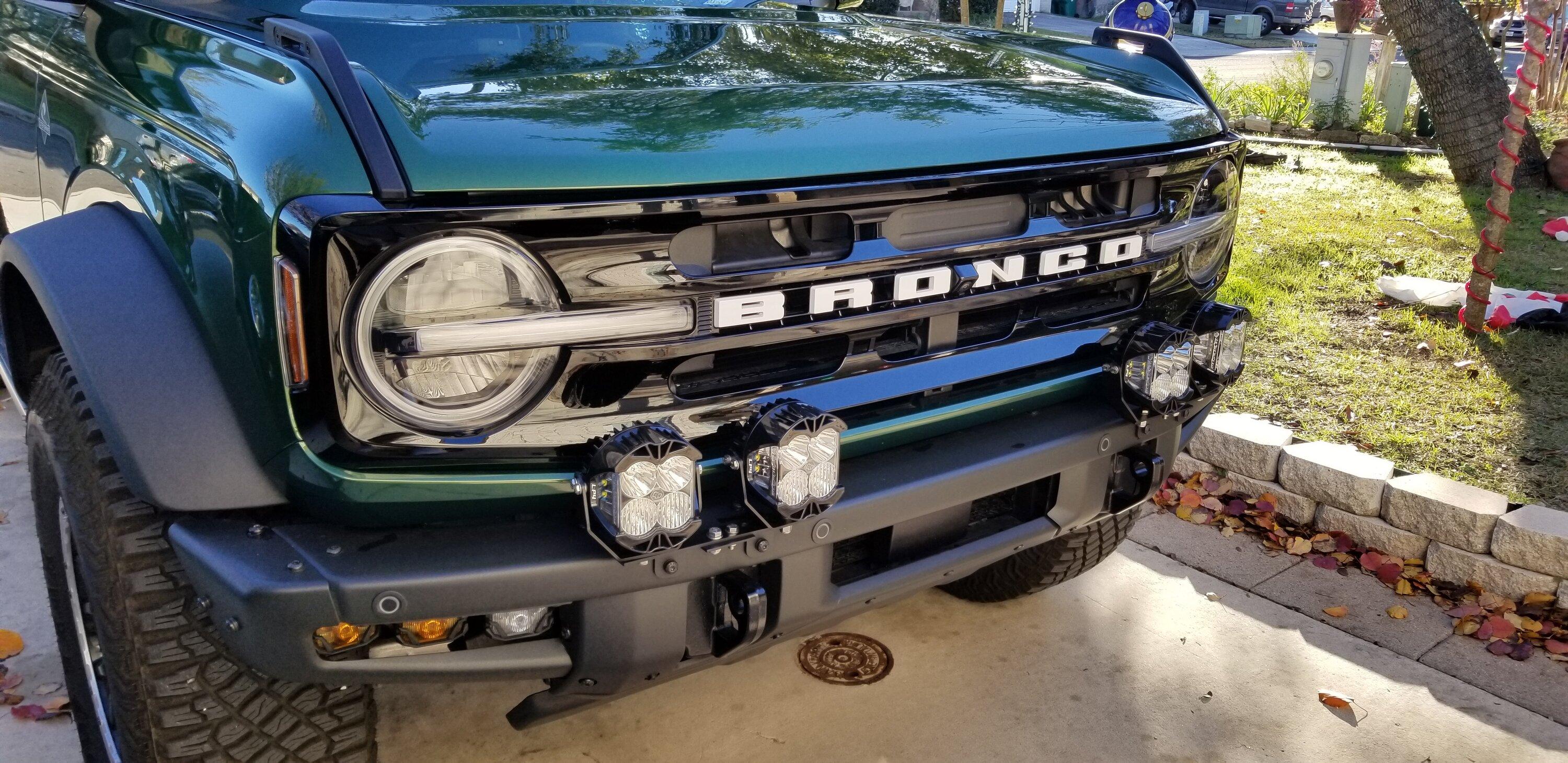 Ford Bronco LP6 and mounting options for modular bumper 20231224_160748