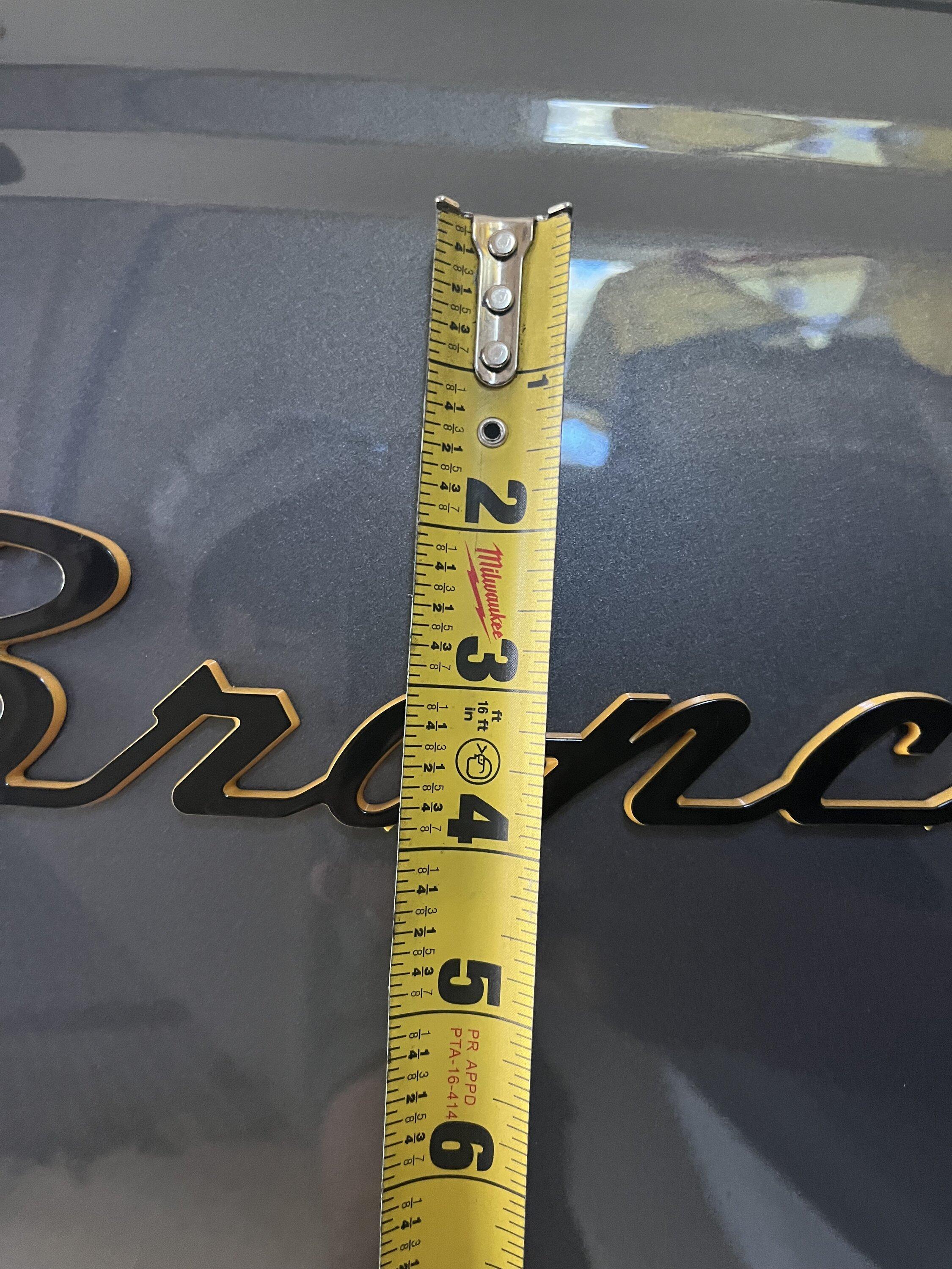 Ford Bronco Script Emblem Dilemma IMG_9426