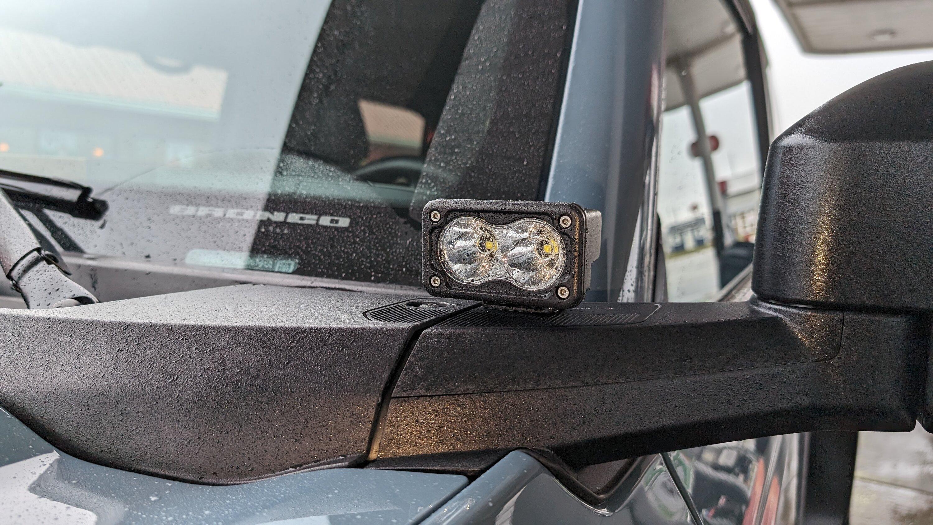 Ford Bronco Low profile ditch lights PXL_20231229_182028862