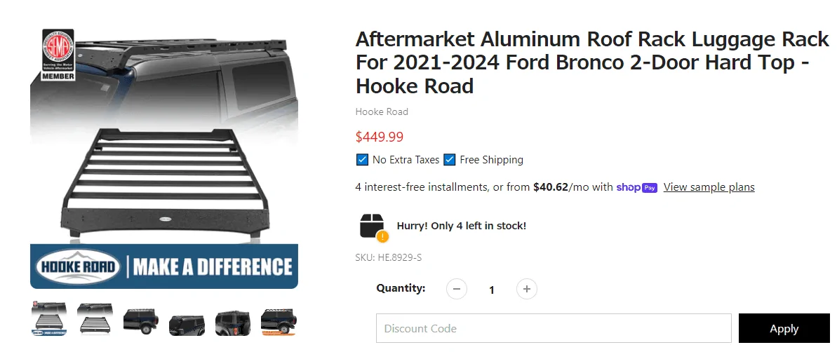 Ford Bronco Anyone tried this full rack yet? 500$ 1704272240564