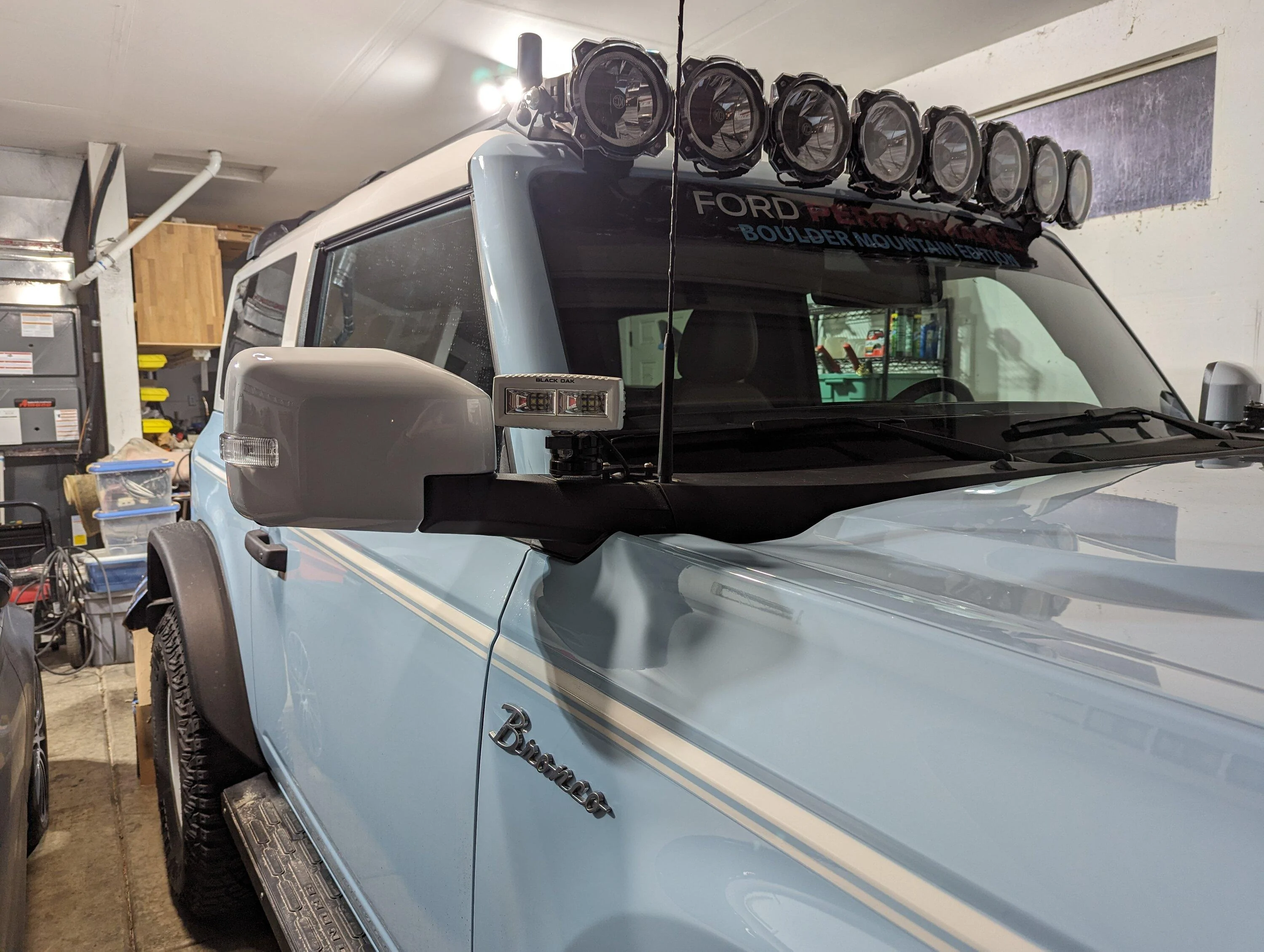 Ford Bronco Low profile ditch lights spreader lights