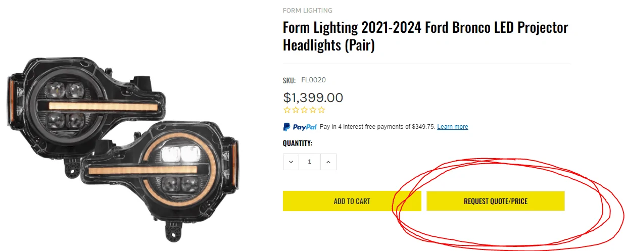 Ford Bronco New Bronco Headlights from Form Lighting 1704400315680